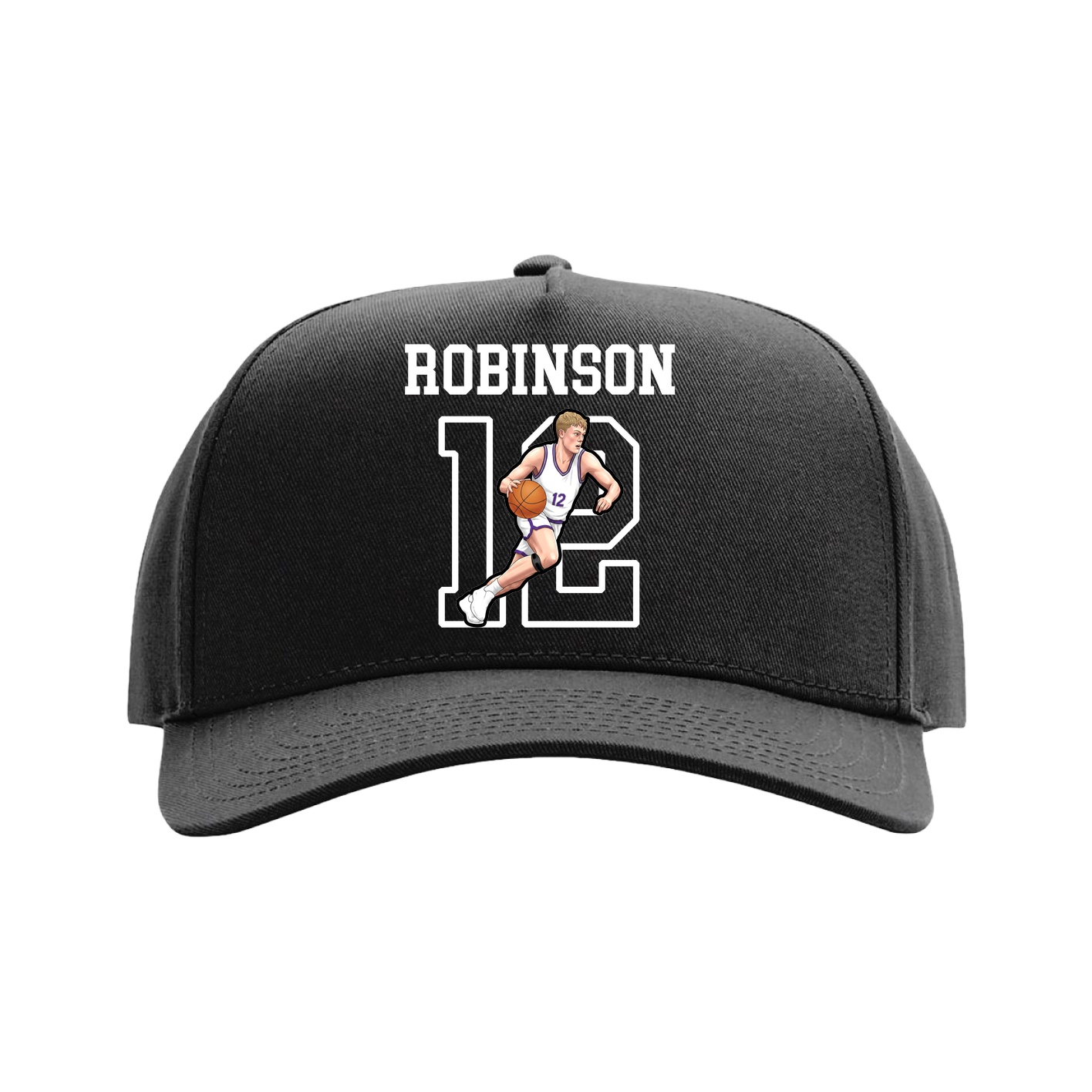 Full Fabric Five-Panel Champ Cap — Shirsey in Black