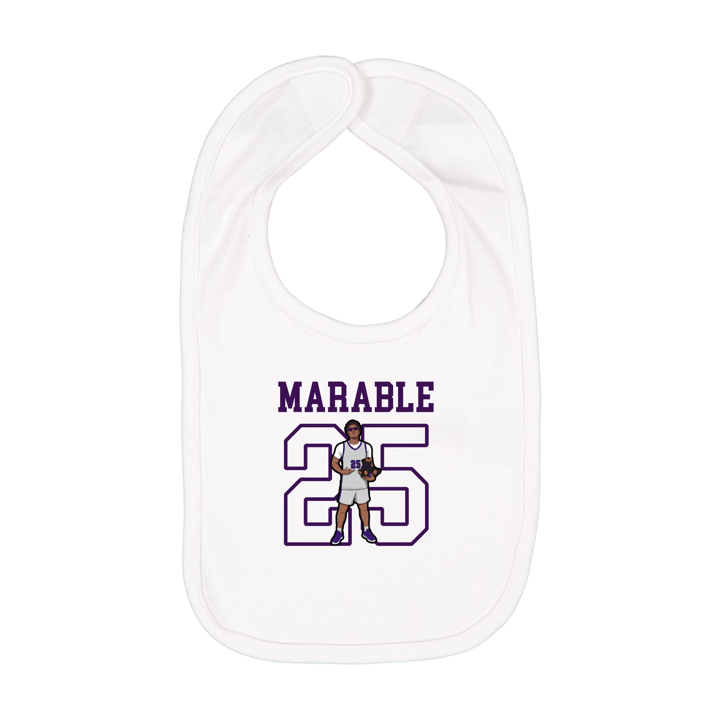 Infant Bib — Shirsey in White