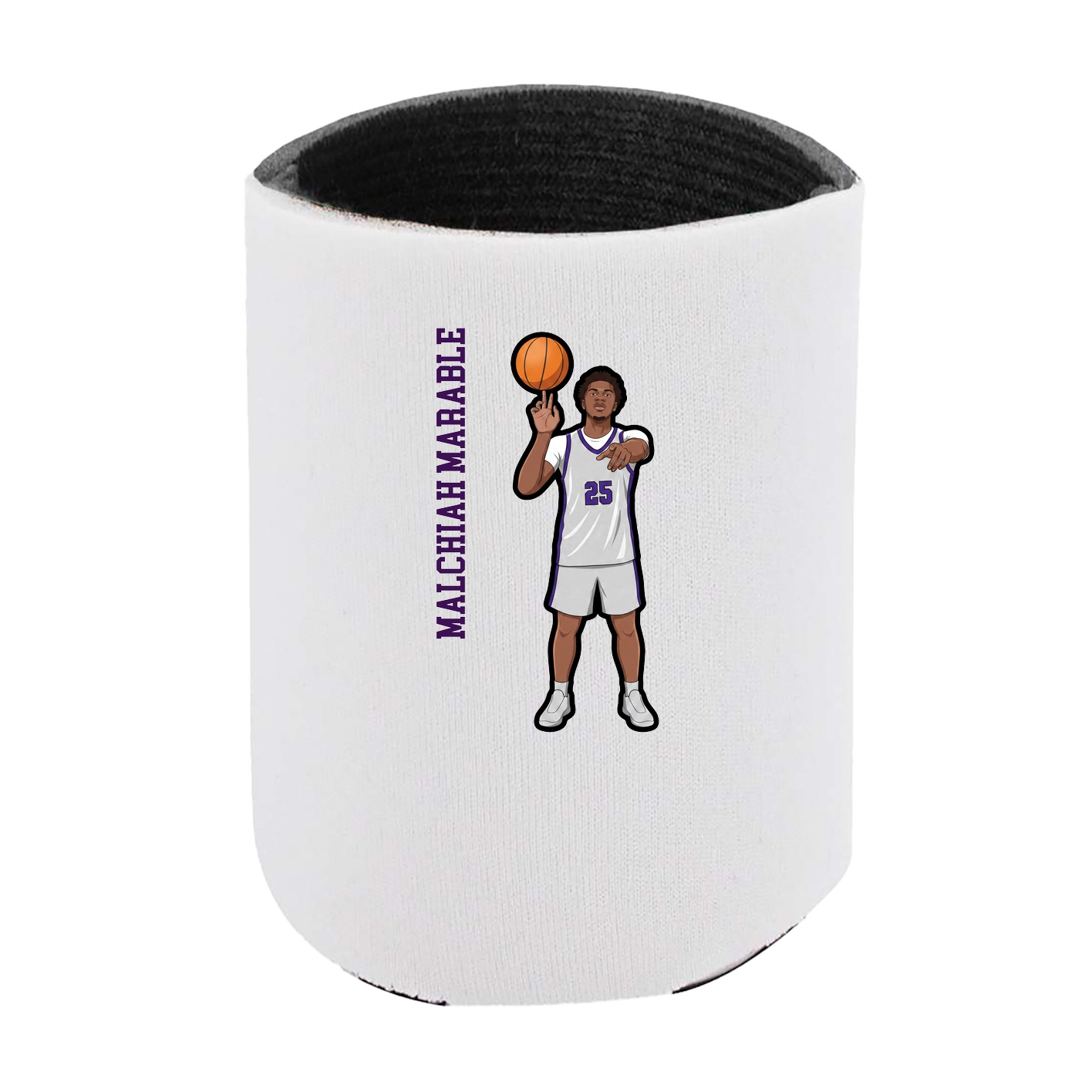 Can Holder — Name Vertical in White