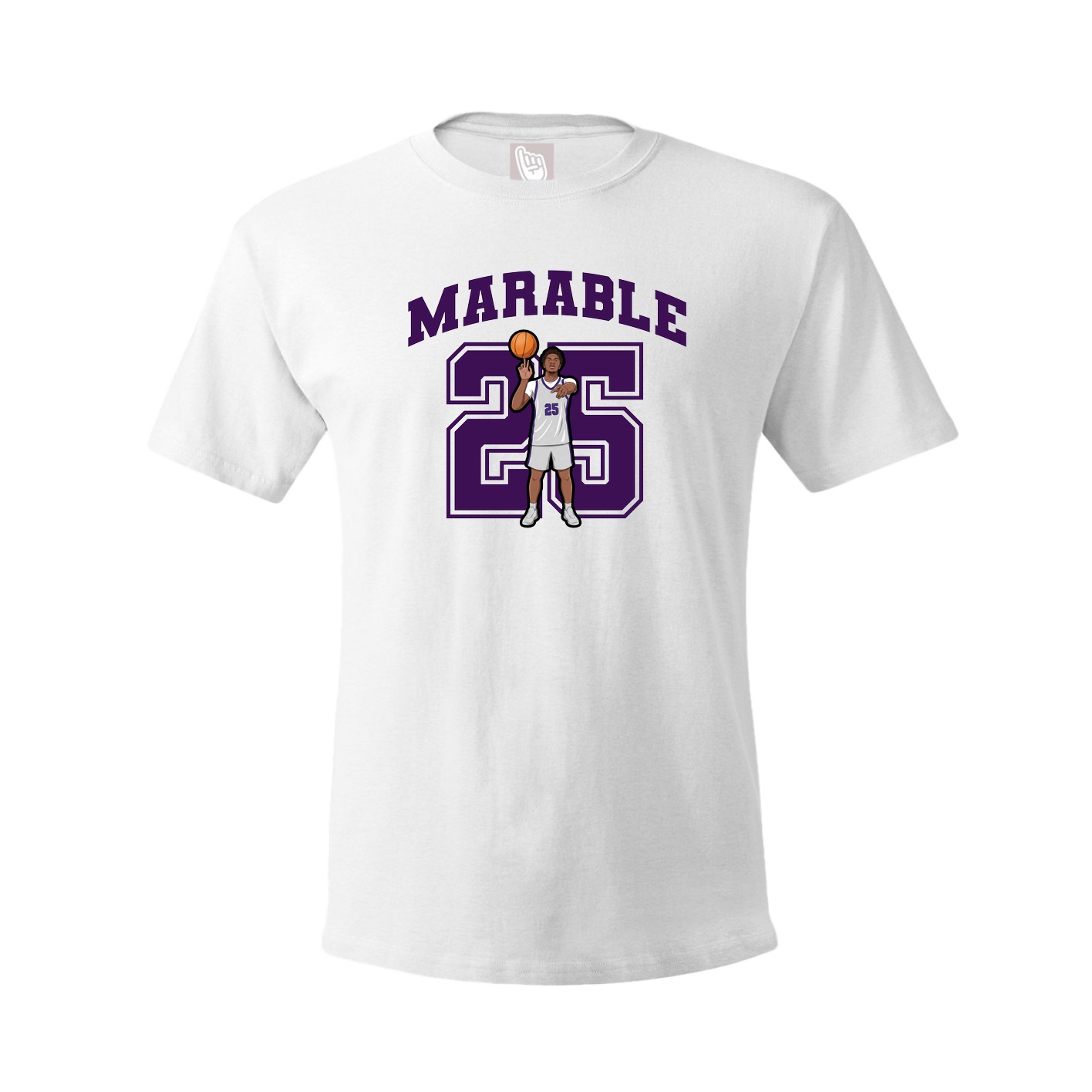 Tee — Number in White