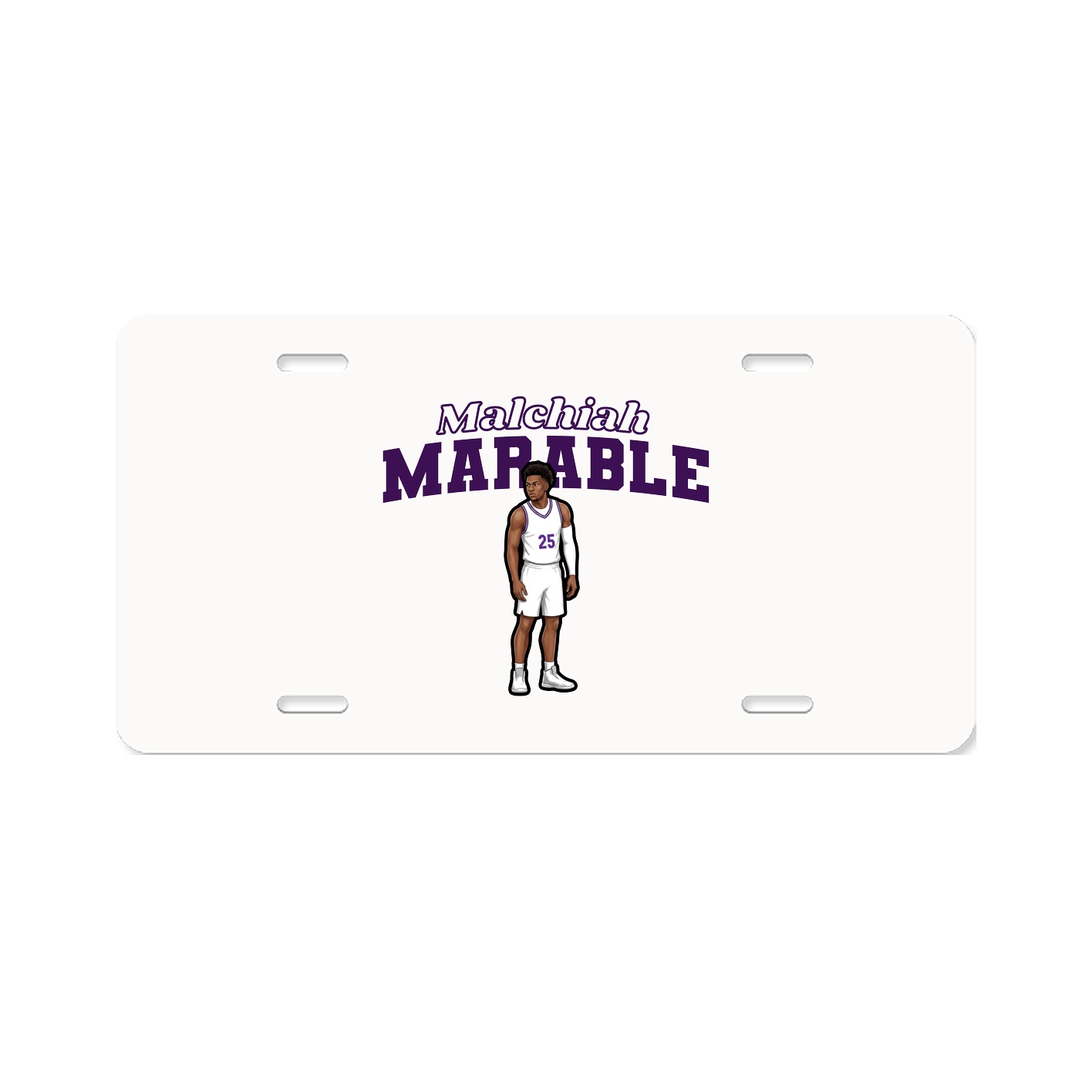 License Plate — Name Arch in Classic