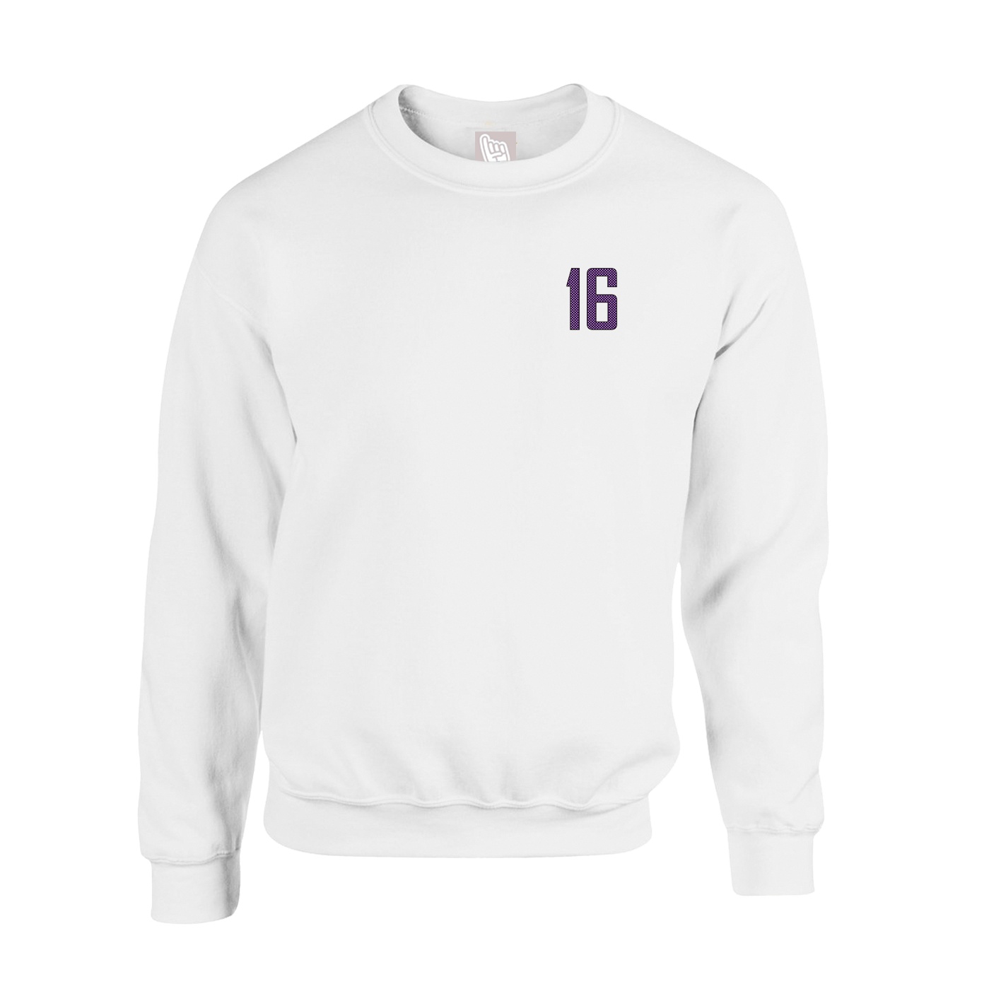 Fleece Crew — Front Shirsy in White