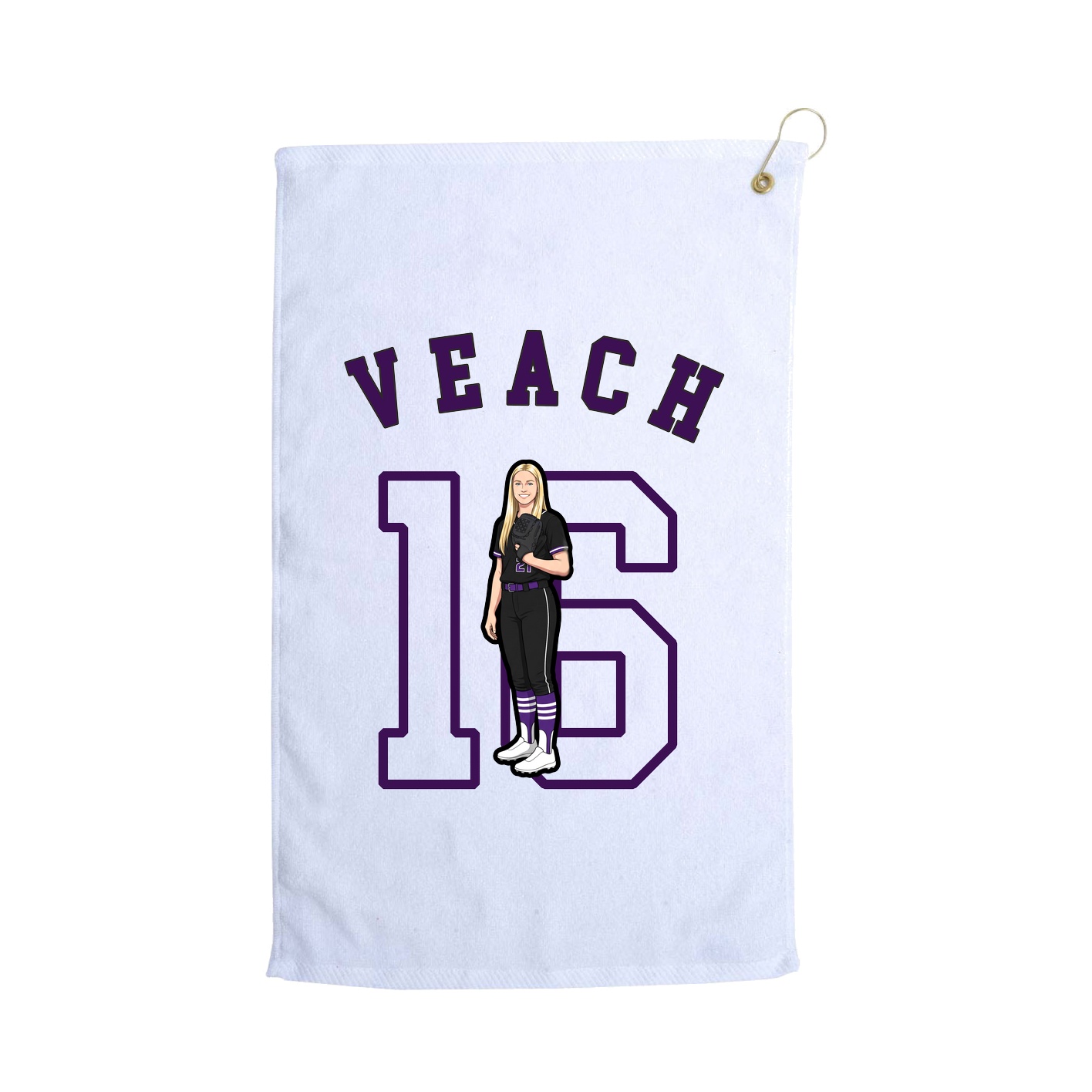 Golf Towel — Shirsey Arch in White