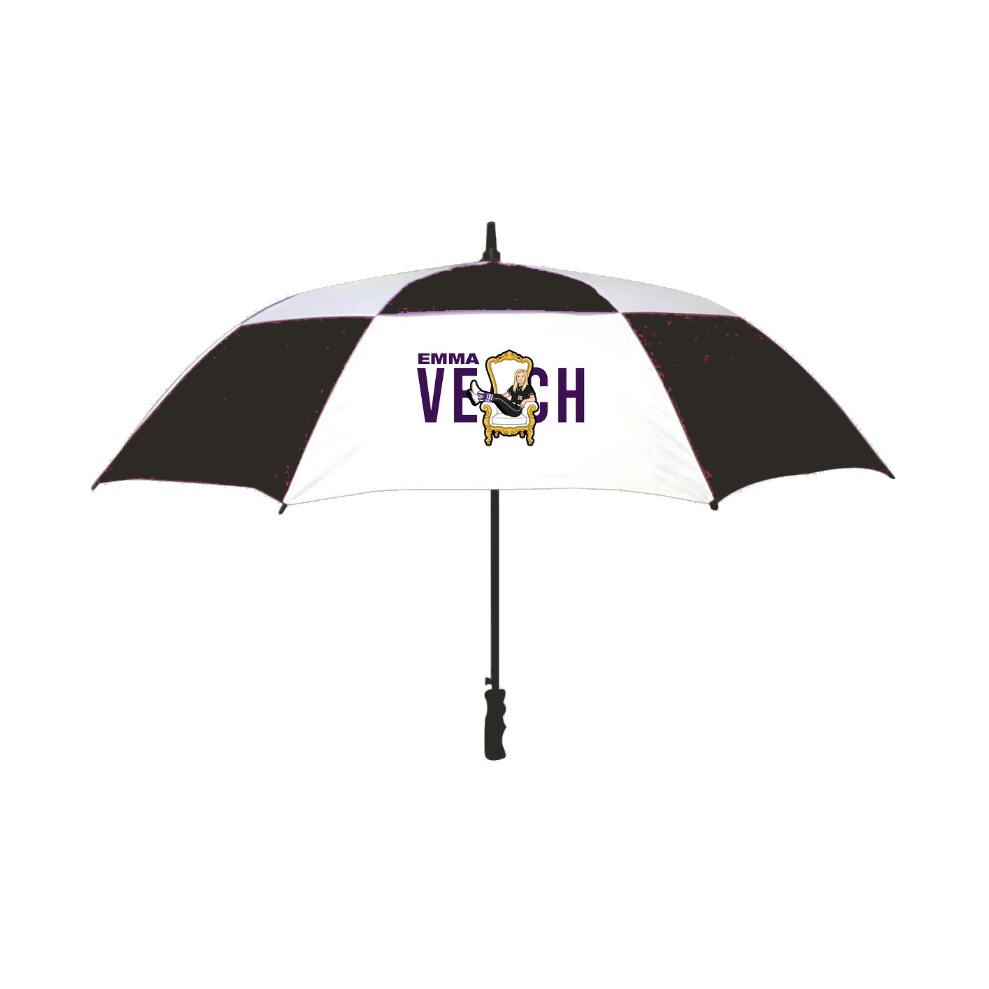 Golf Umbrella — Player Name in Black