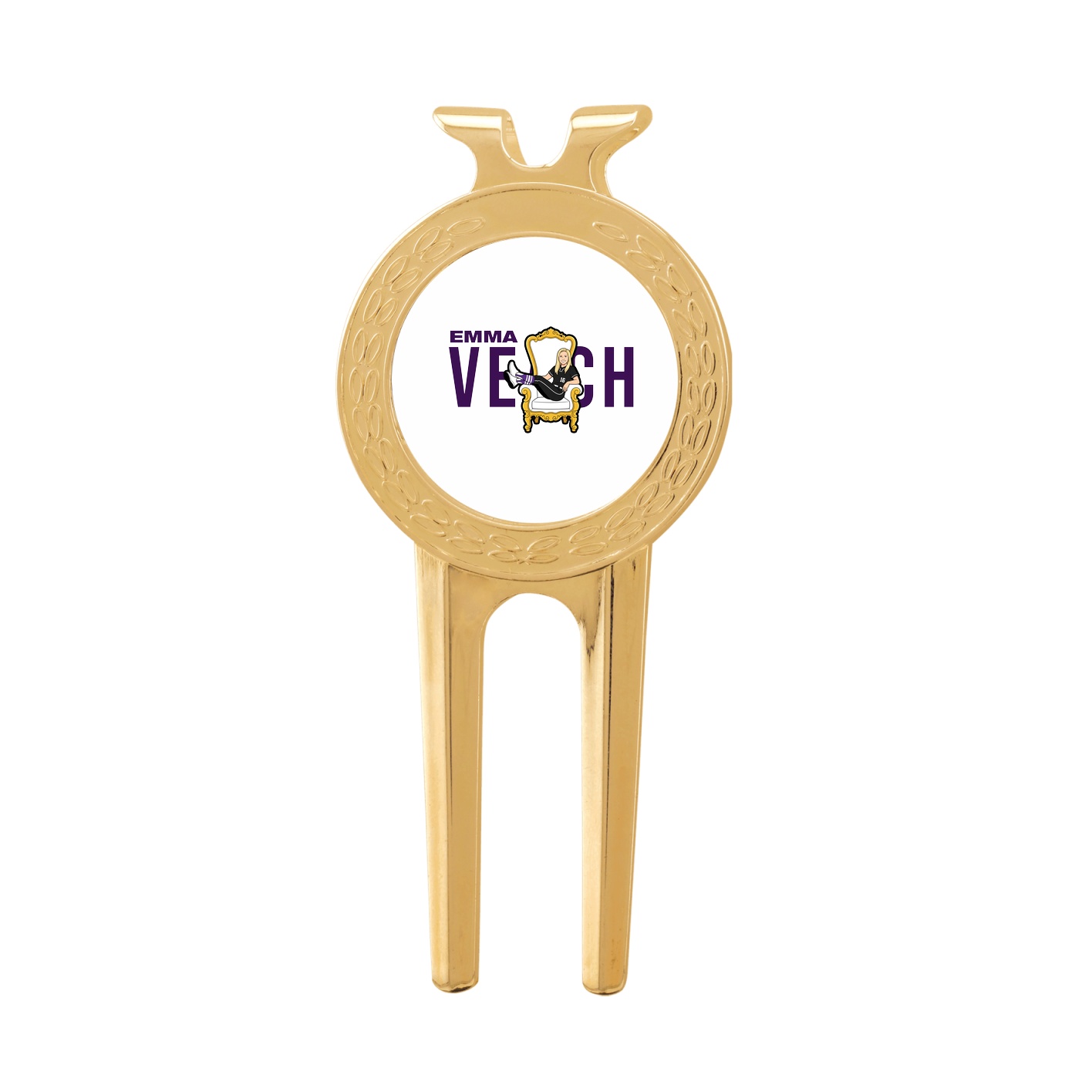 Divot Tool with Ball Marker — Player Name in Classic