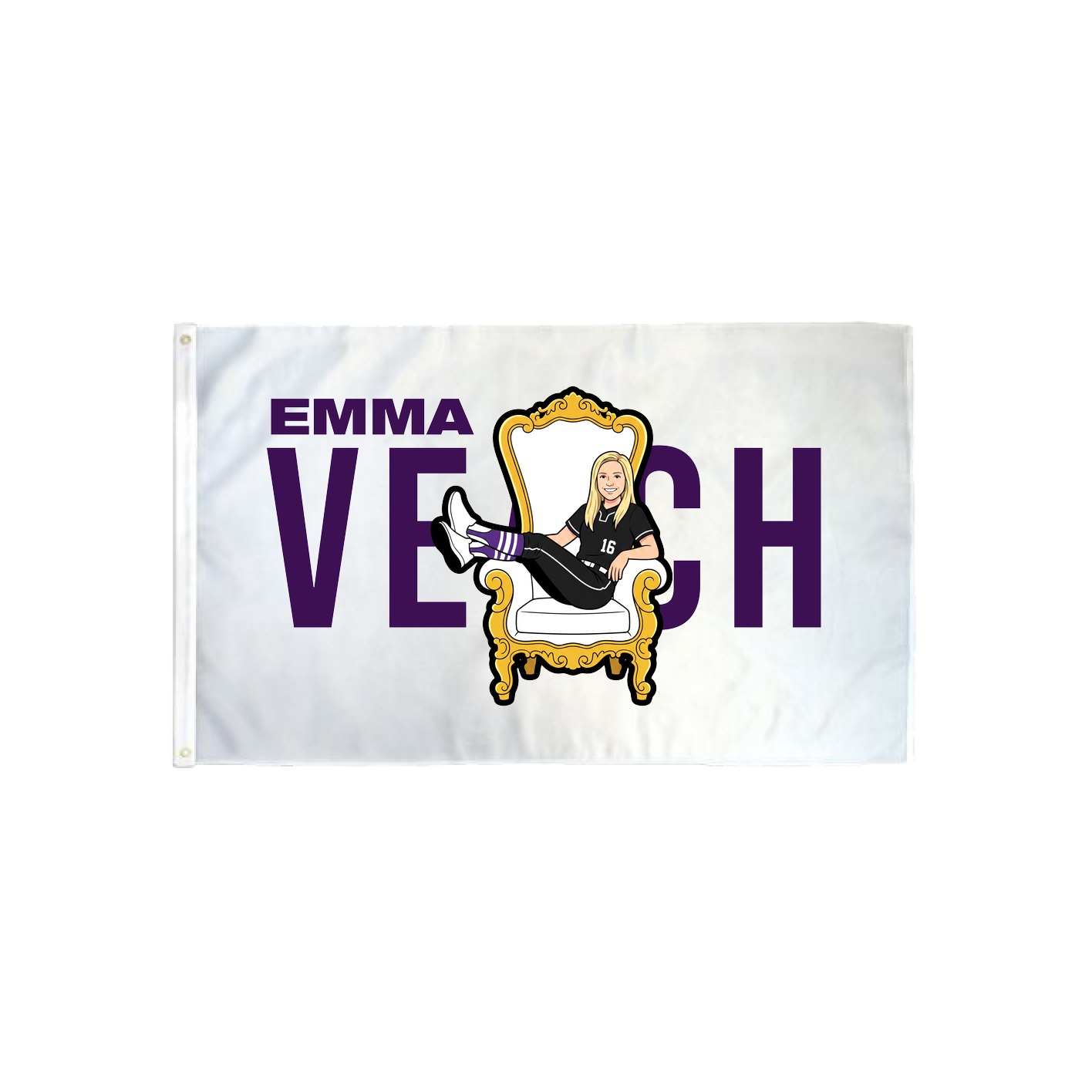 3x5 Flag — Player Name in Classic