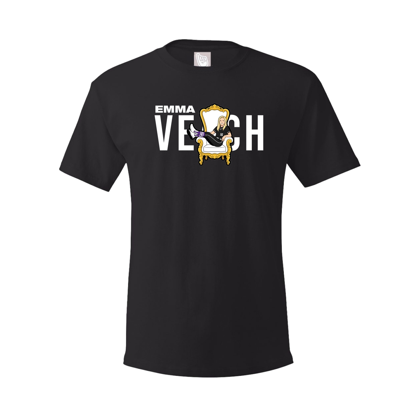 Youth Tee — Player Name in Black