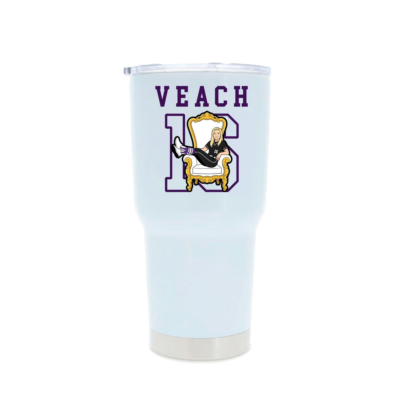 30oz Stainless Steel Tumbler — Shirsey in White