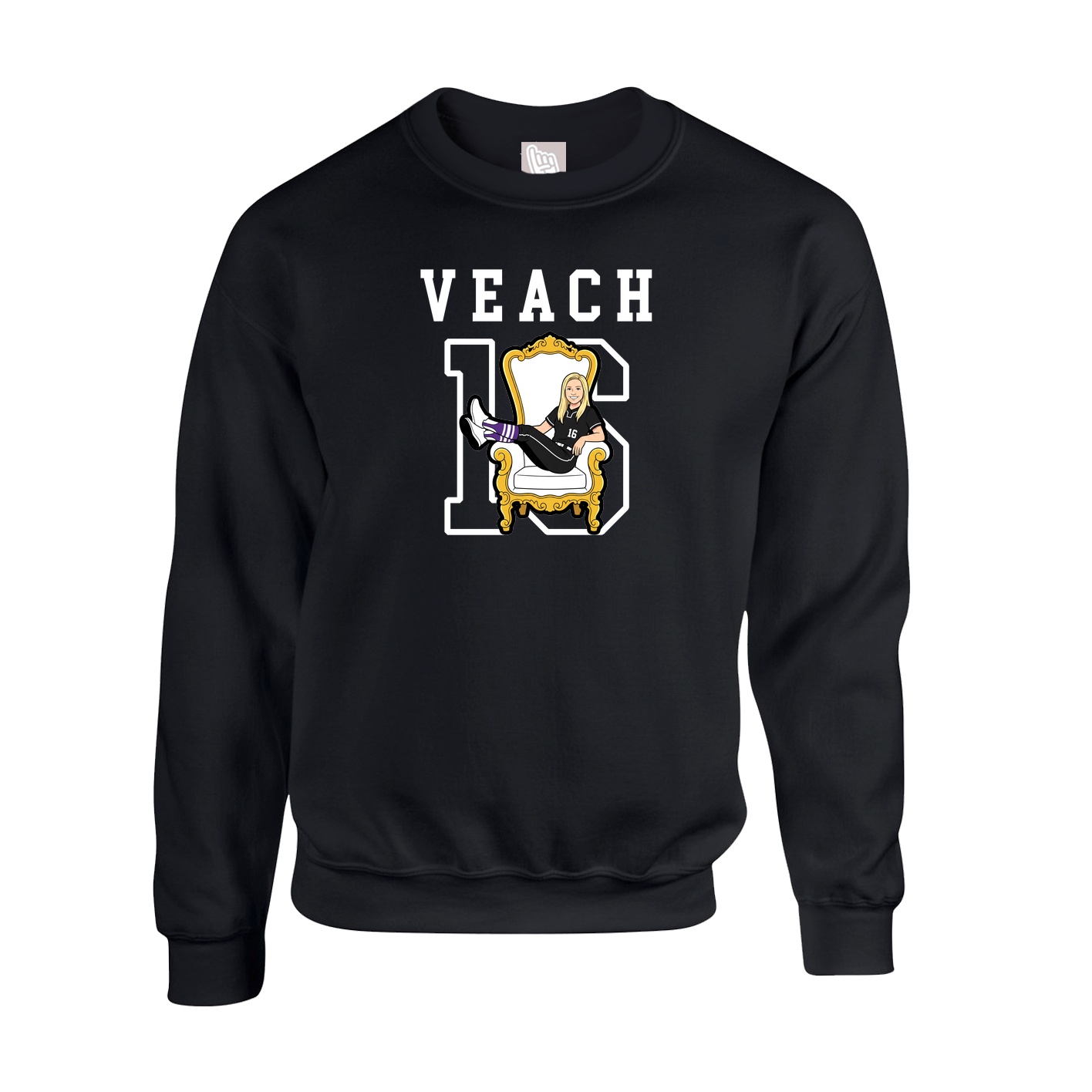 Fleece Crew — Shirsey in Black