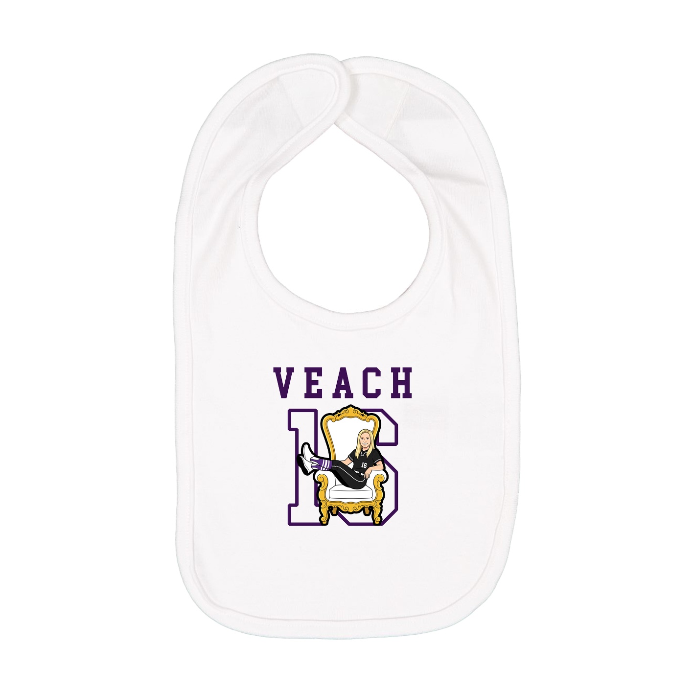 Infant Bib — Shirsey in White