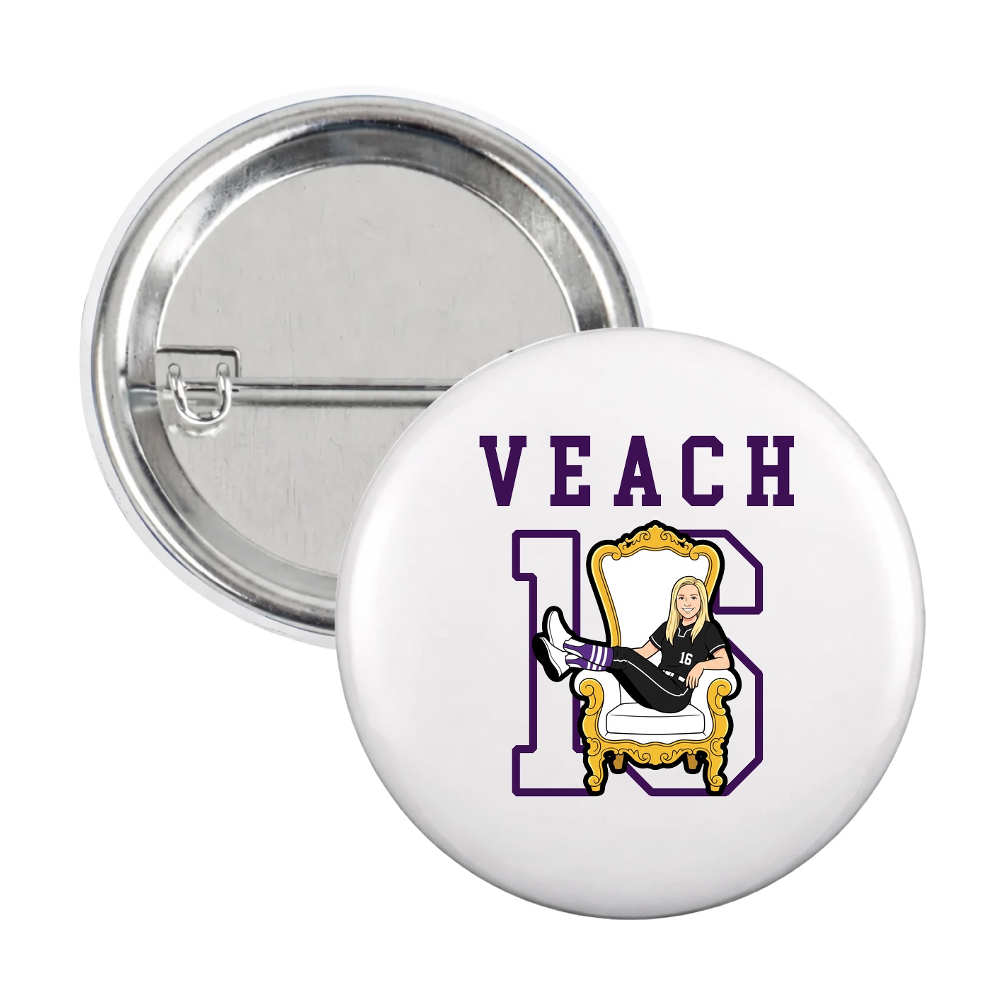 Game Day Button — Shirsey in White
