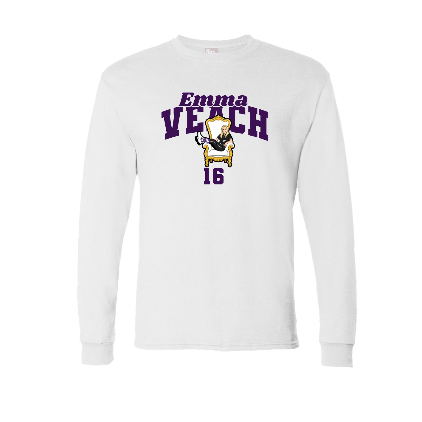 Long Sleeve Tee — Signature Arch in White