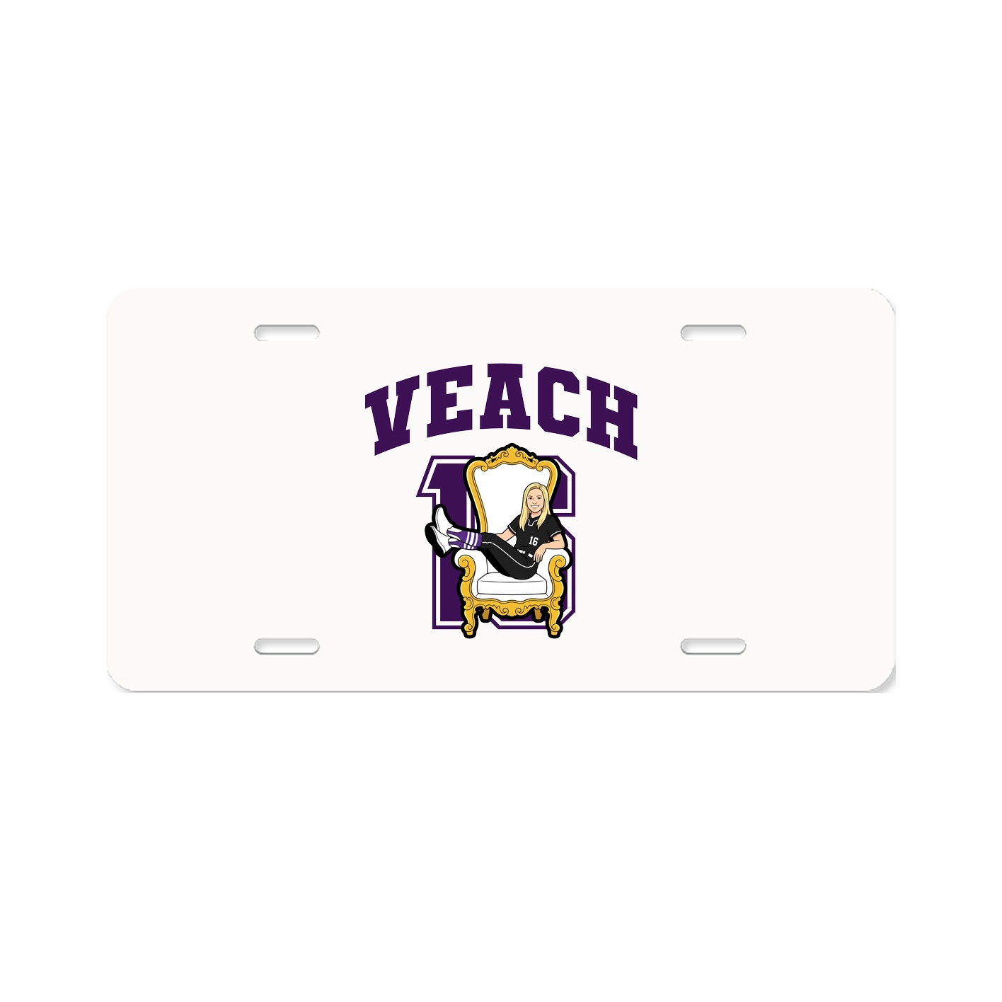 License Plate — Number in Classic