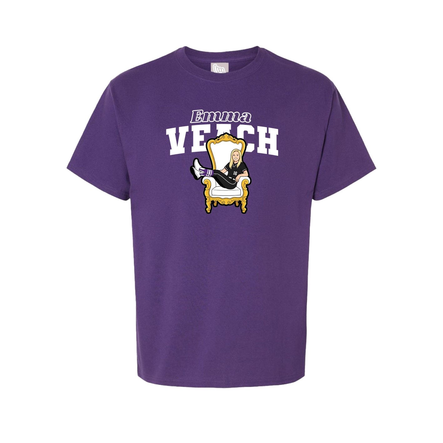 Tee — Name Arch in Purple