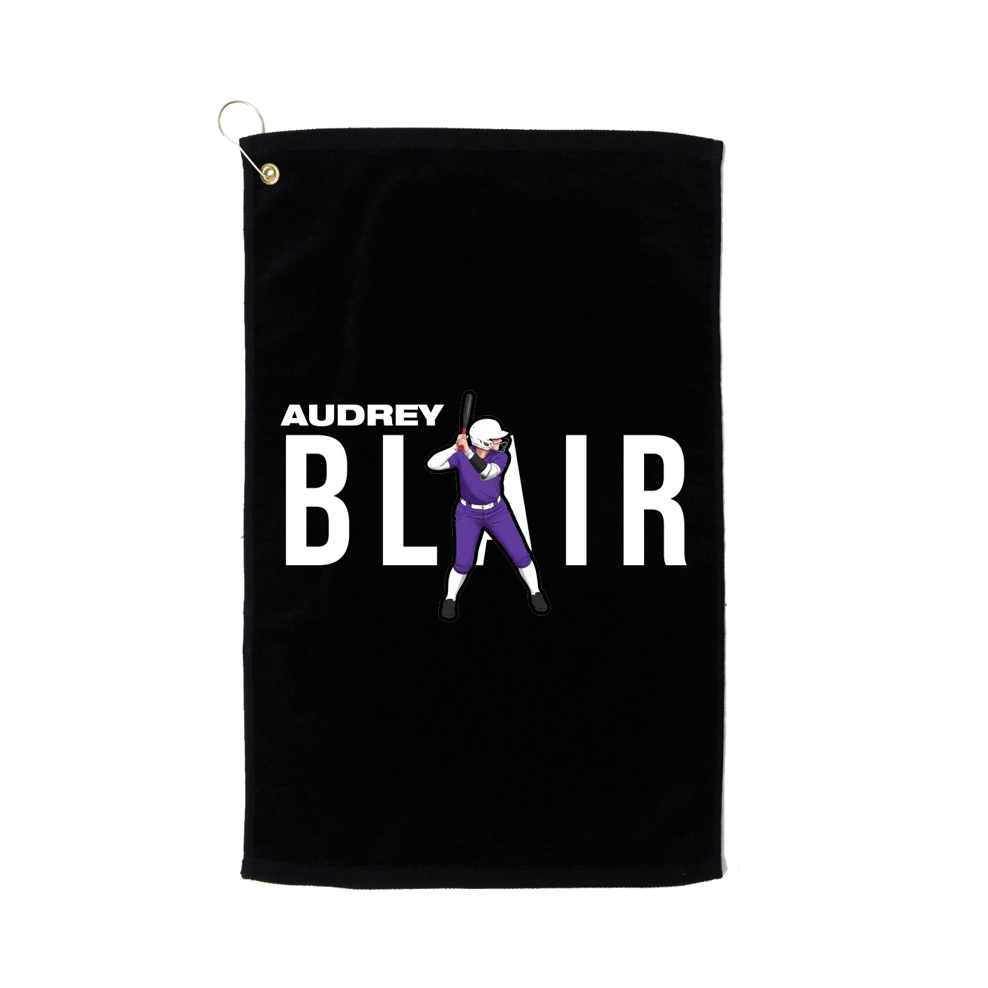 Golf Towel — Player Name in Black