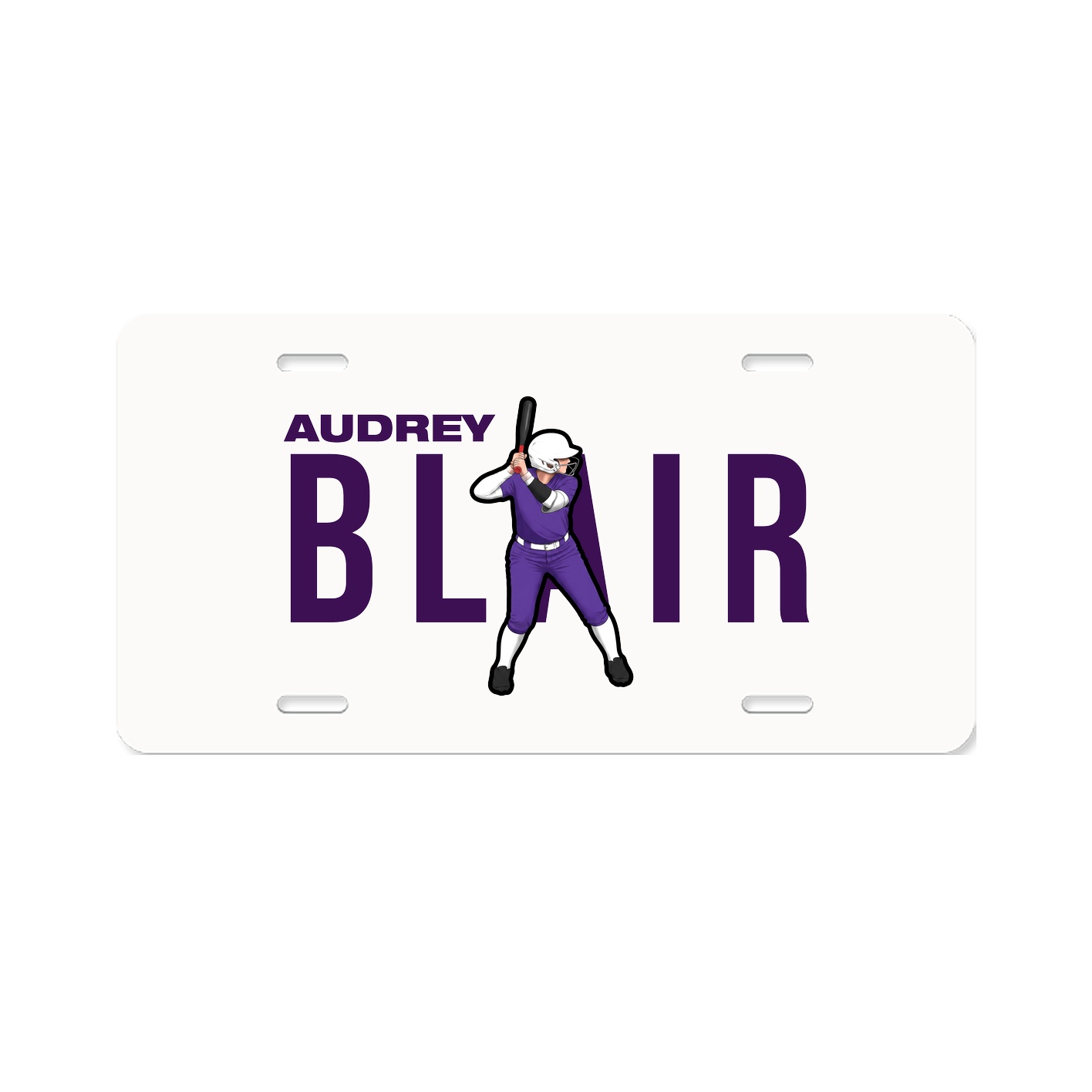 License Plate — Player Name in Classic