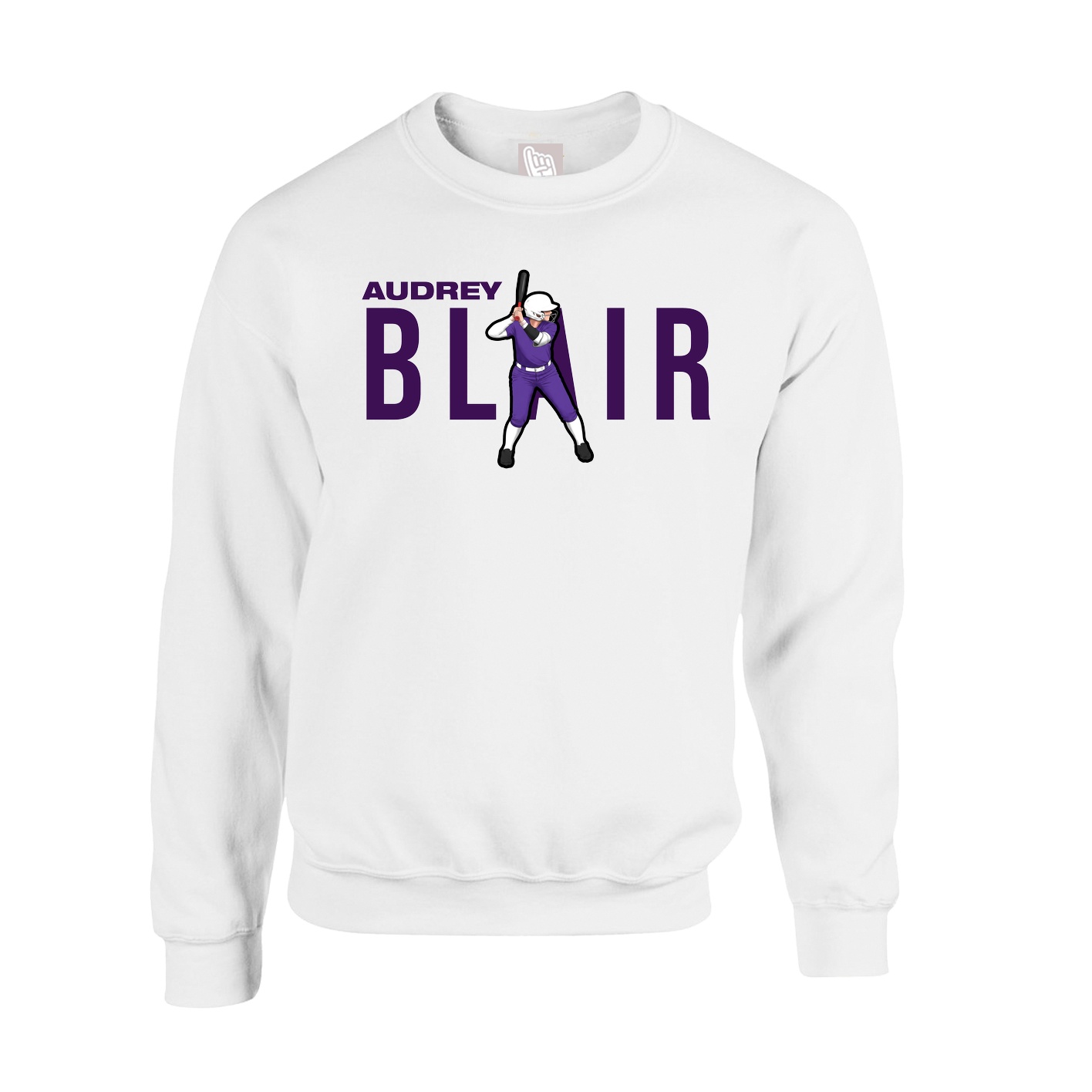 Fleece Crew — Player Name in White