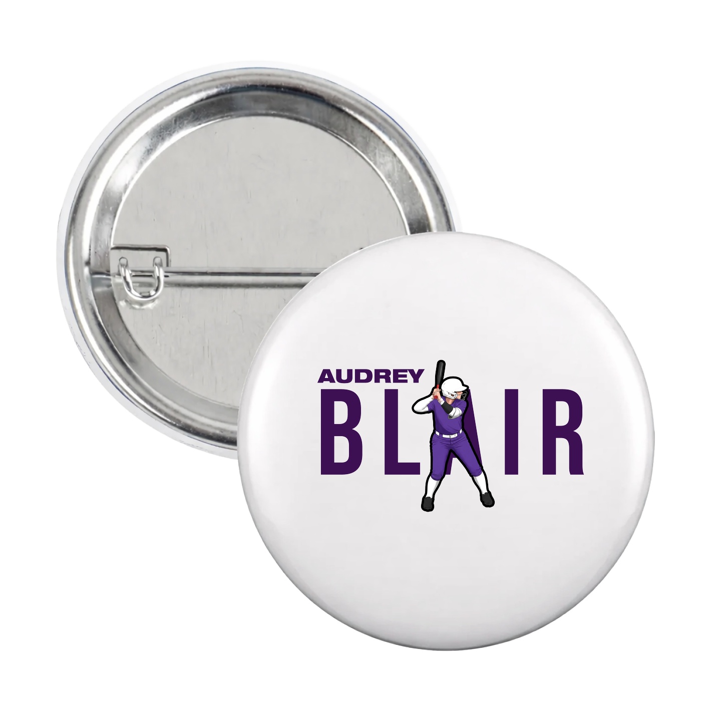Game Day Button — Player Name in White