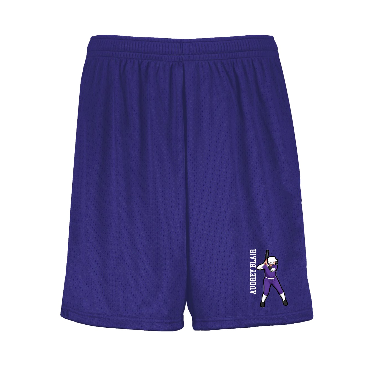 Shorts — Name Vertical in Purple