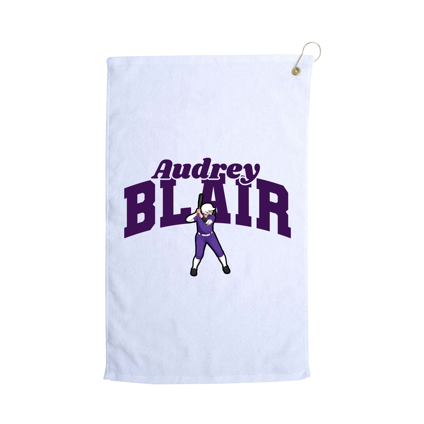 Golf Towel — Signature Arch in White