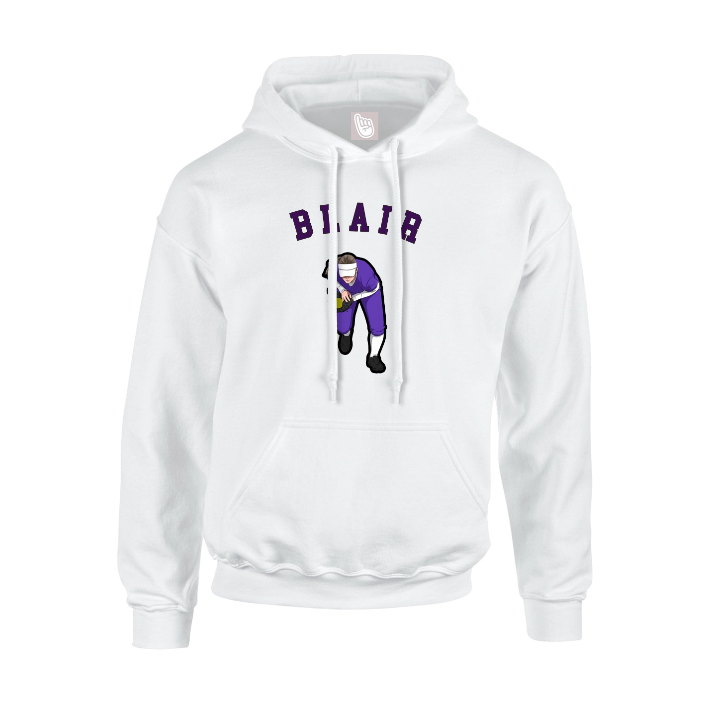 Hoodie — Shirsey Arch in White