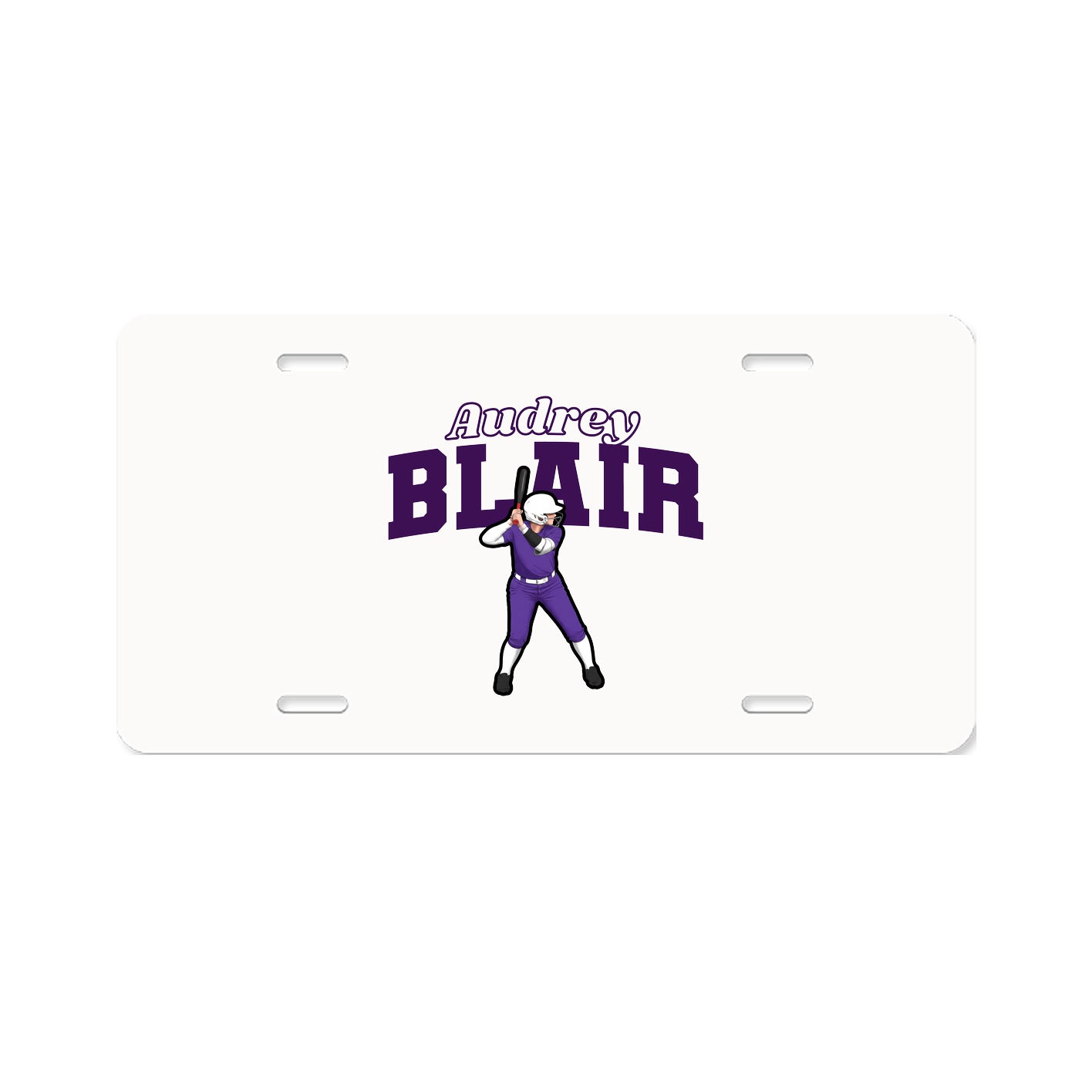 License Plate — Name Arch in Classic
