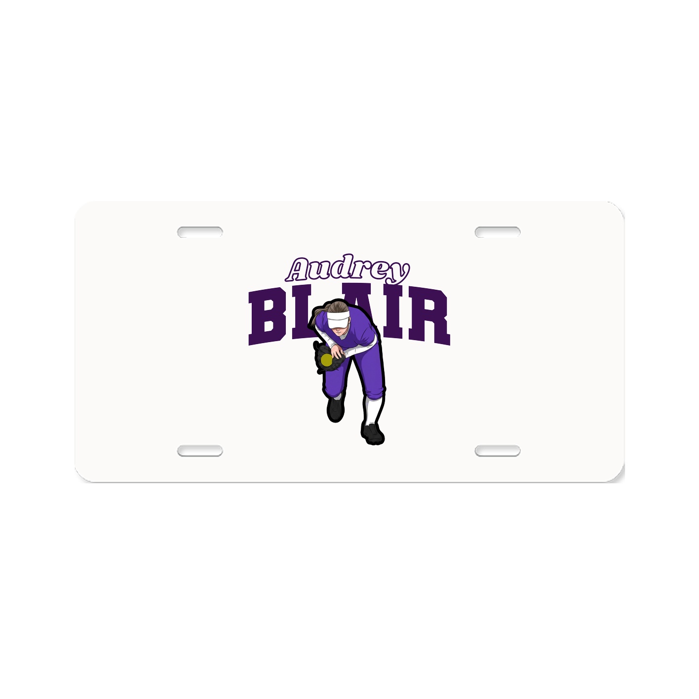License Plate — Name Arch in Classic