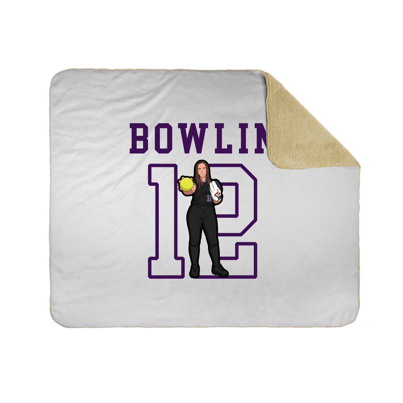 Throw Blanket — Shirsey in White