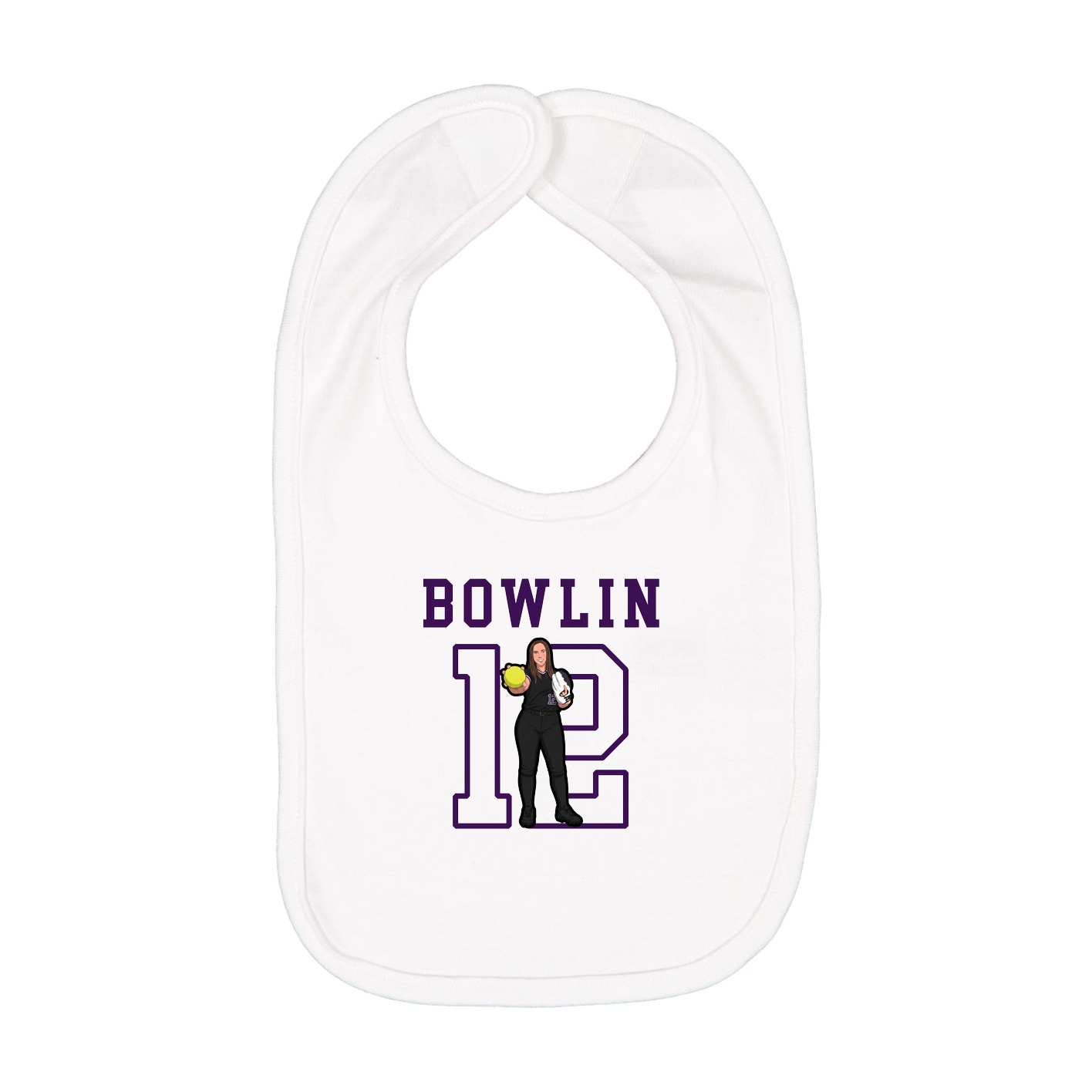 Infant Bib — Shirsey in White