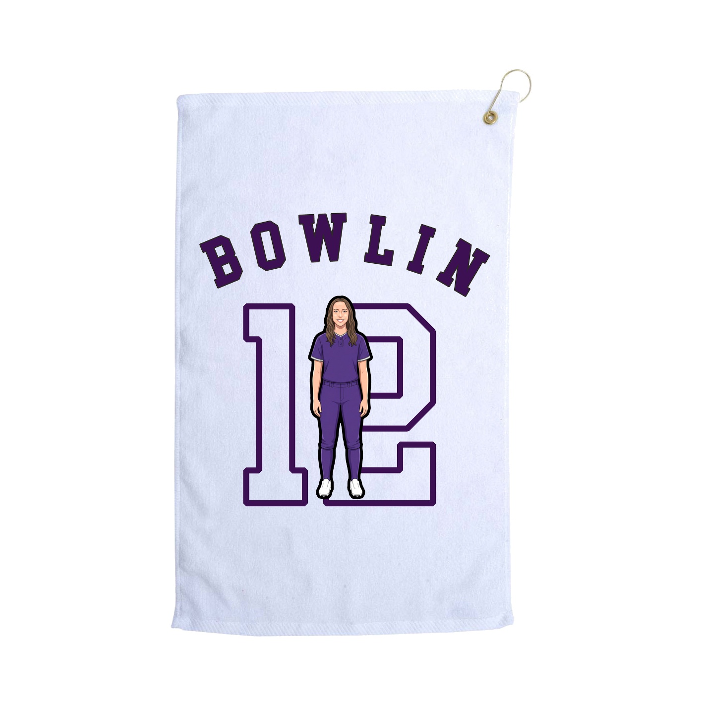 Golf Towel — Shirsey Arch in White