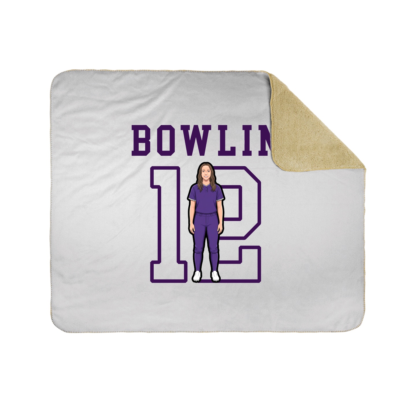Throw Blanket — Shirsey in White