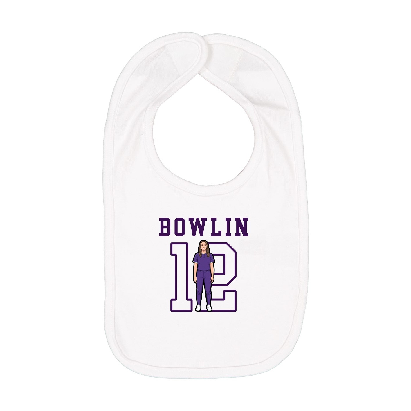 Infant Bib — Shirsey in White