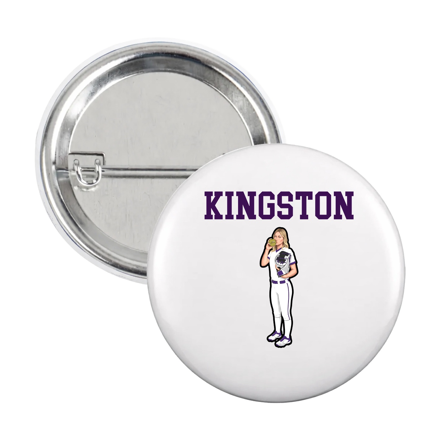 Game Day Button — Shirsey in White
