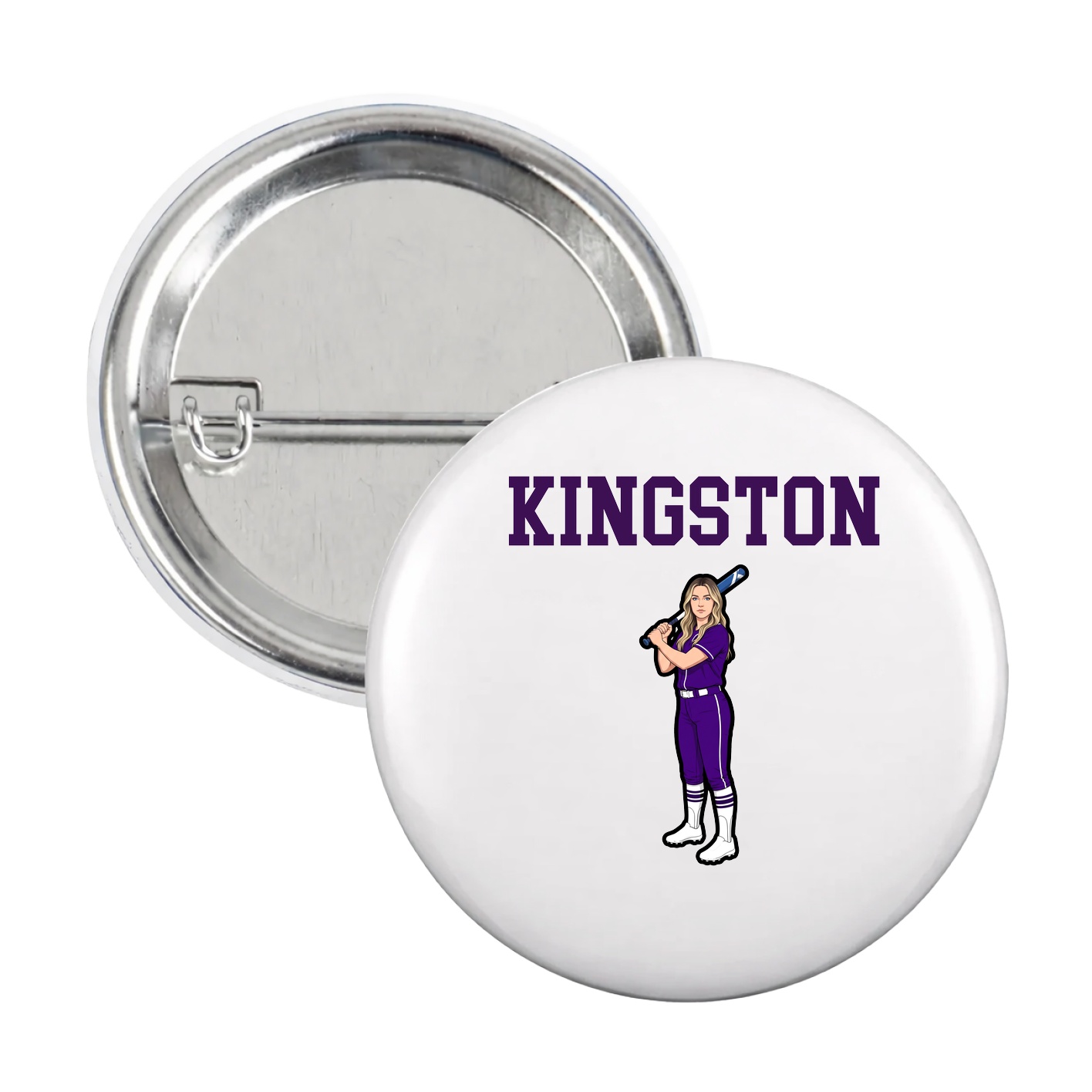 Game Day Button — Shirsey in White