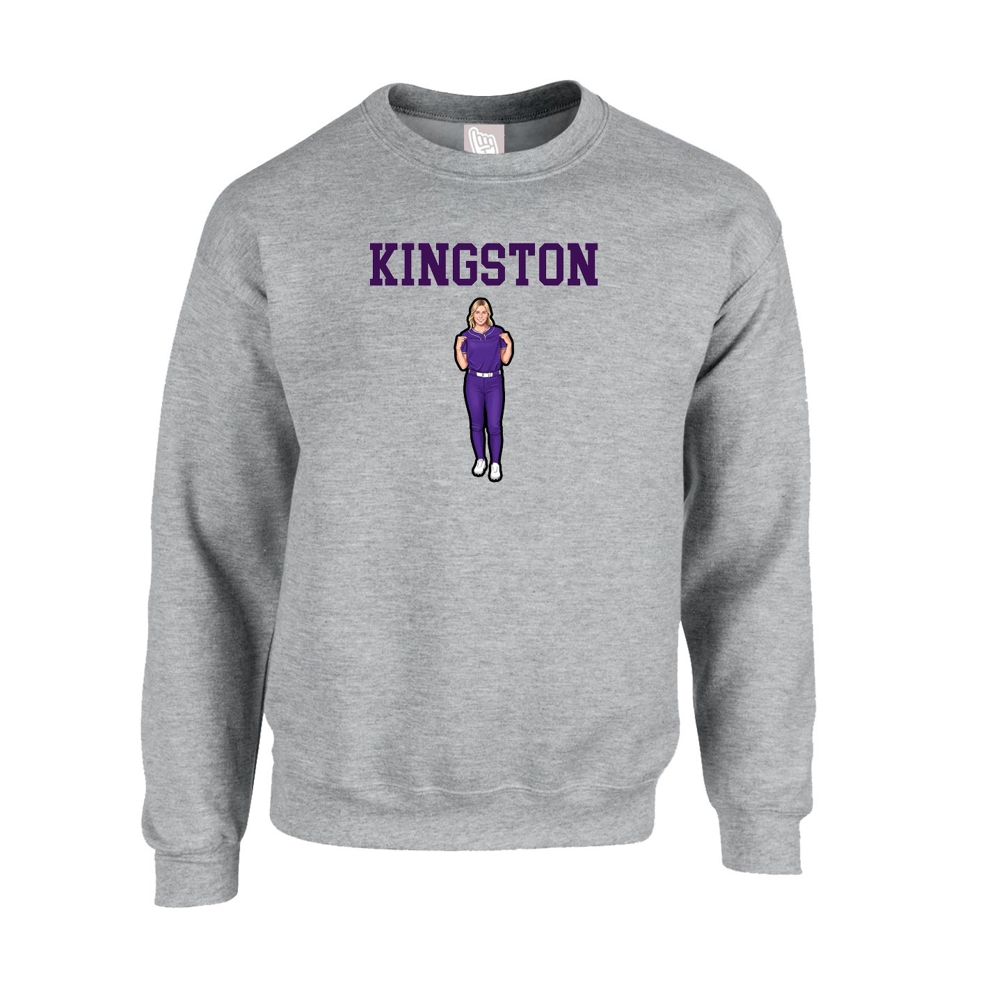 Fleece Crew — Shirsey in Grey