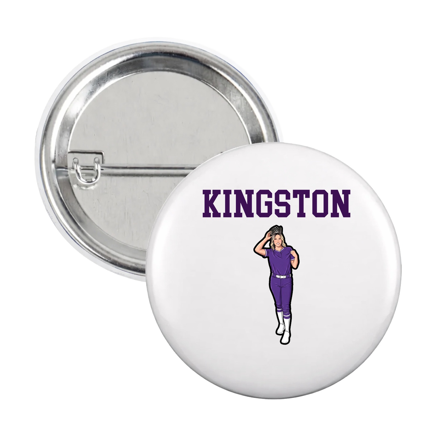 Game Day Button — Shirsey in White