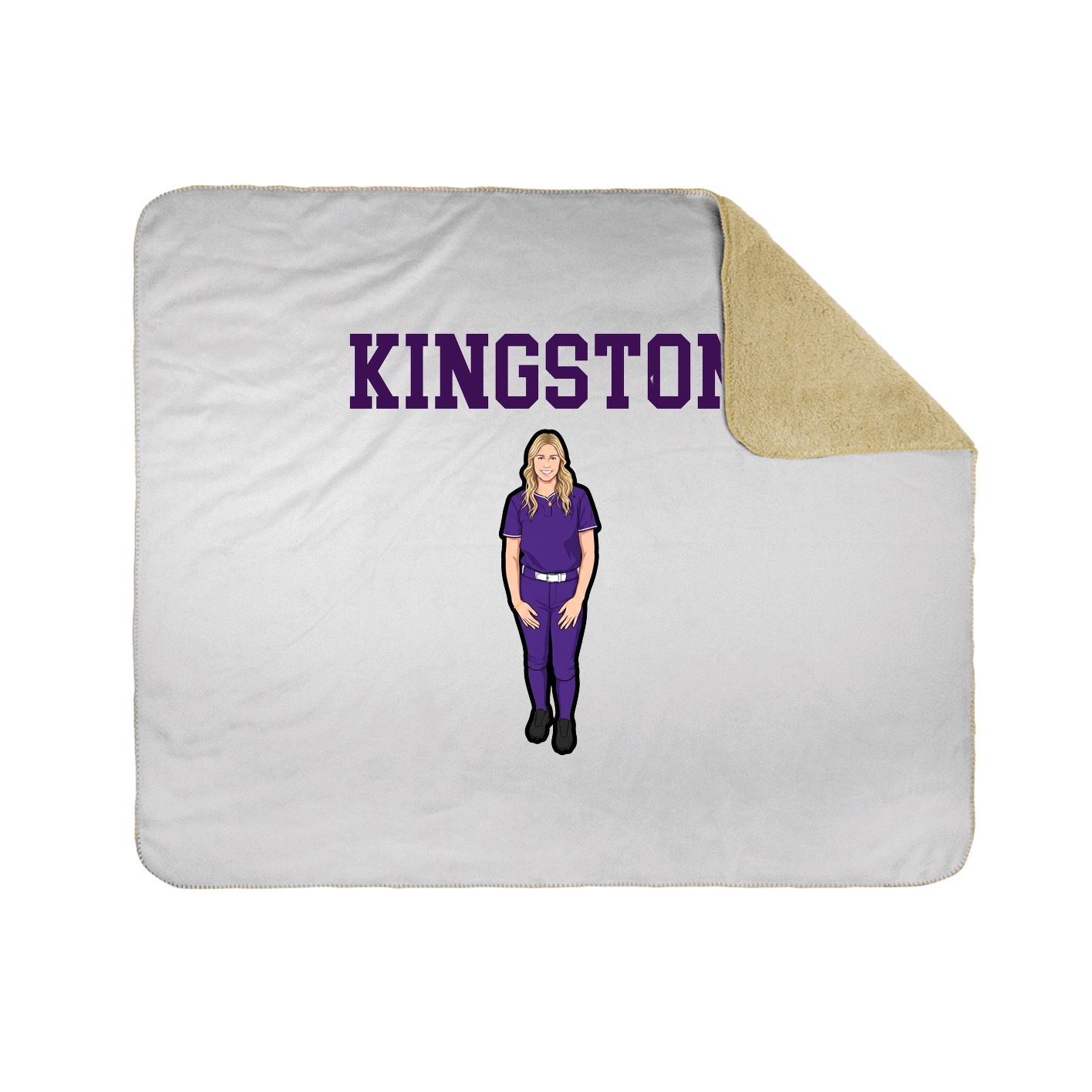 Throw Blanket — Shirsey in White