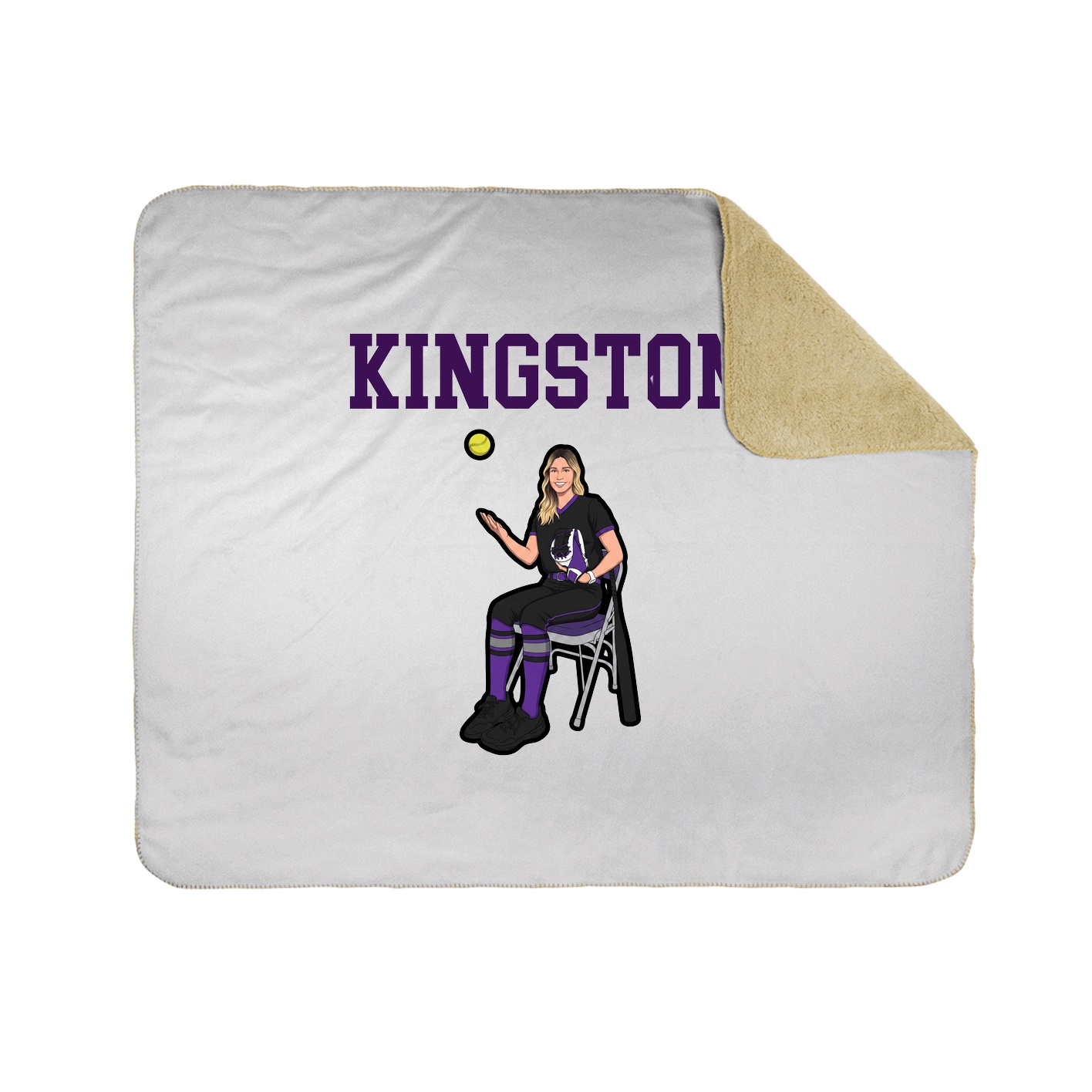 Throw Blanket — Shirsey in White