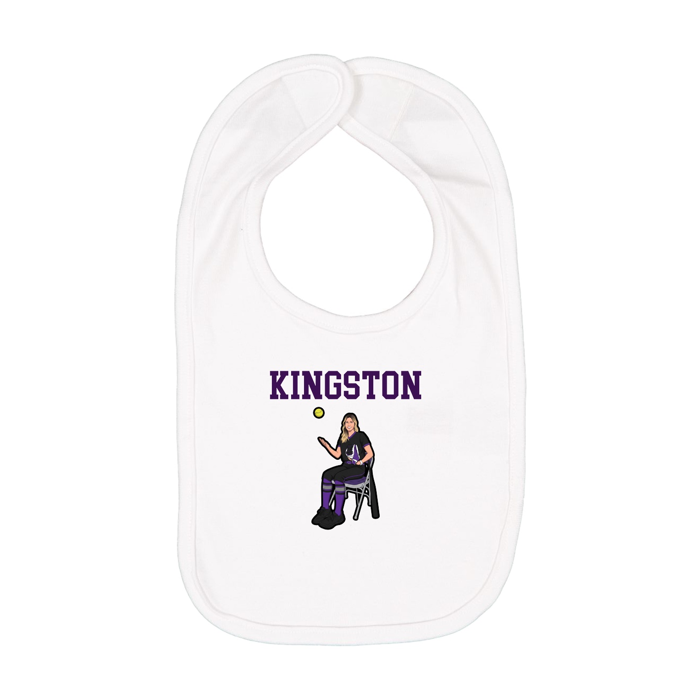 Infant Bib — Shirsey in White