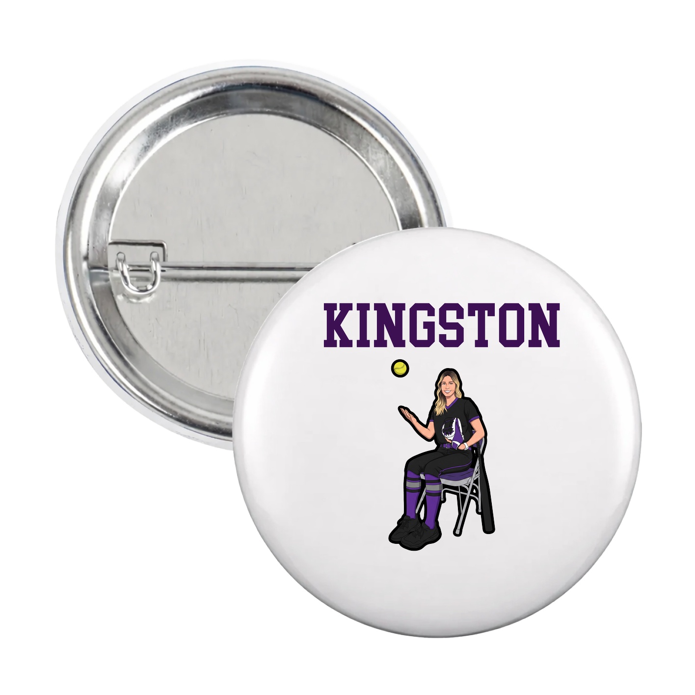 Game Day Button — Shirsey in White