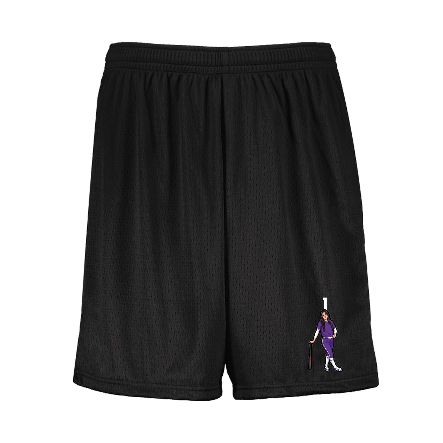 Shorts — Number Top in Black