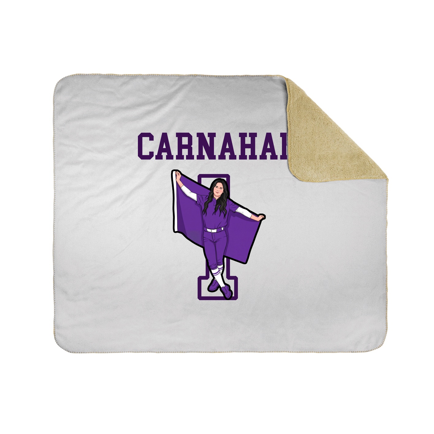 Throw Blanket — Shirsey in White