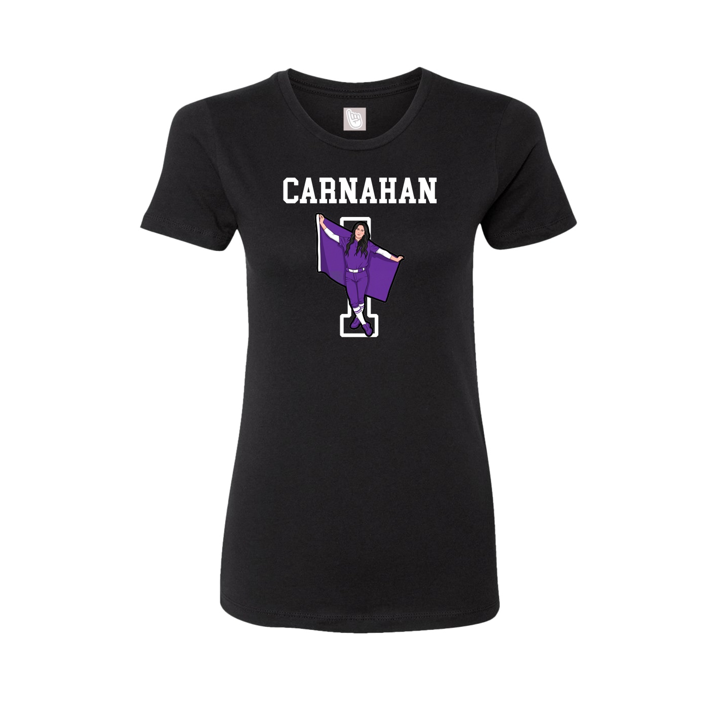 Fitted Women's Tee — Shirsey in Black