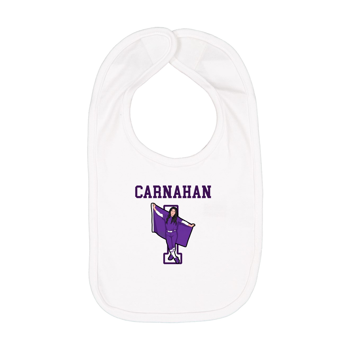 Infant Bib — Shirsey in White