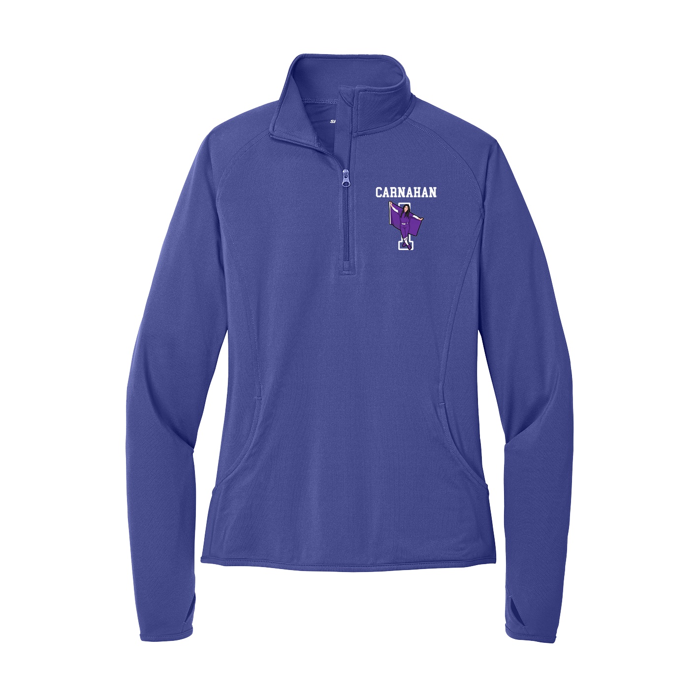 Women's Q-Zip Pullover — Shirsey in Purple