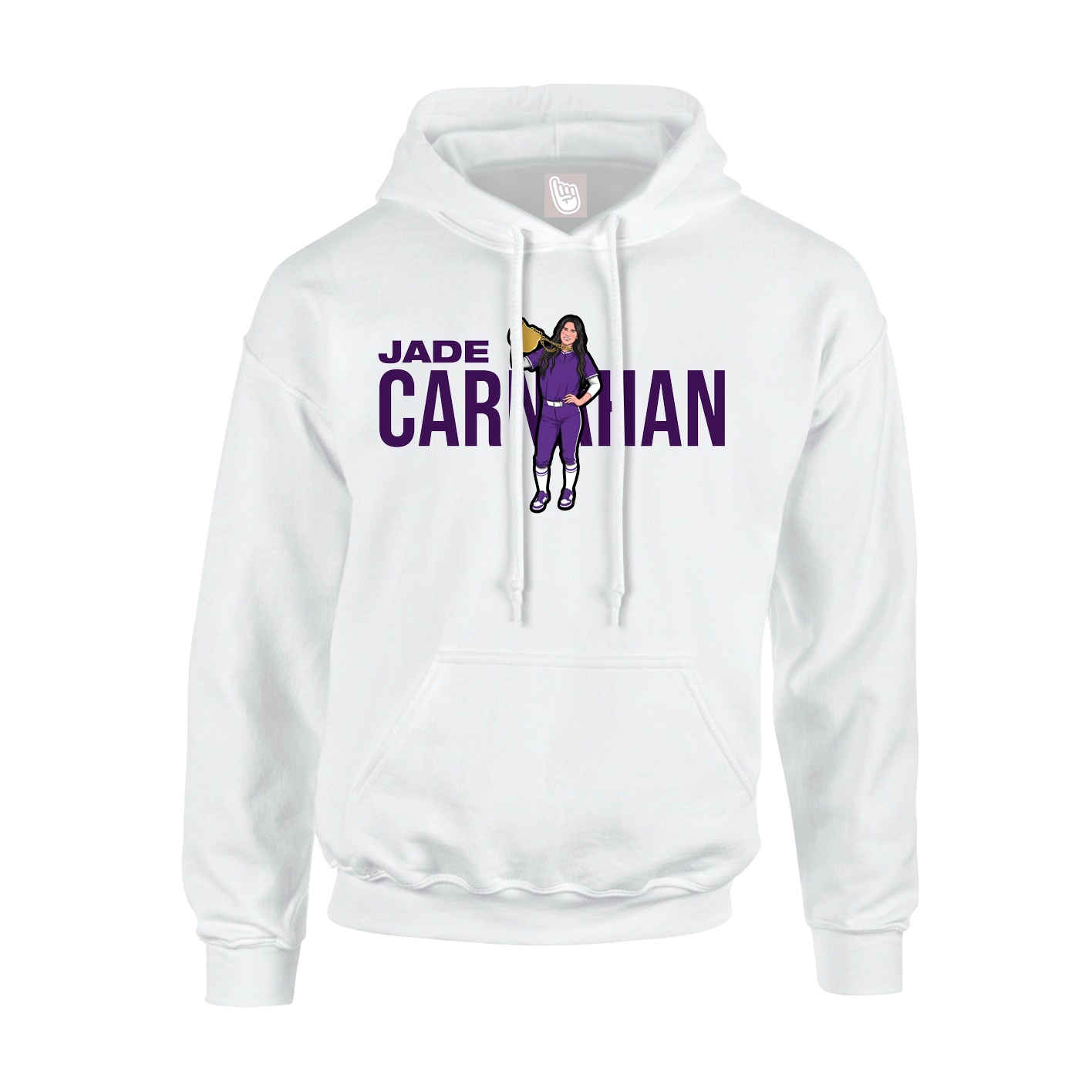 Hoodie — Player Name in White