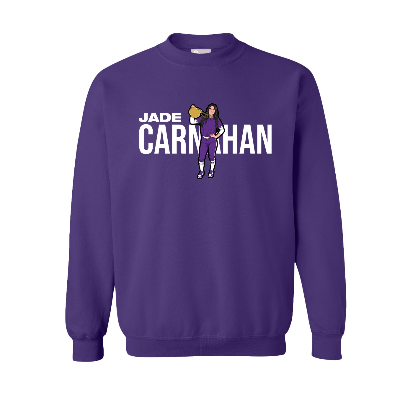 Fleece Crew — Player Name in Purple