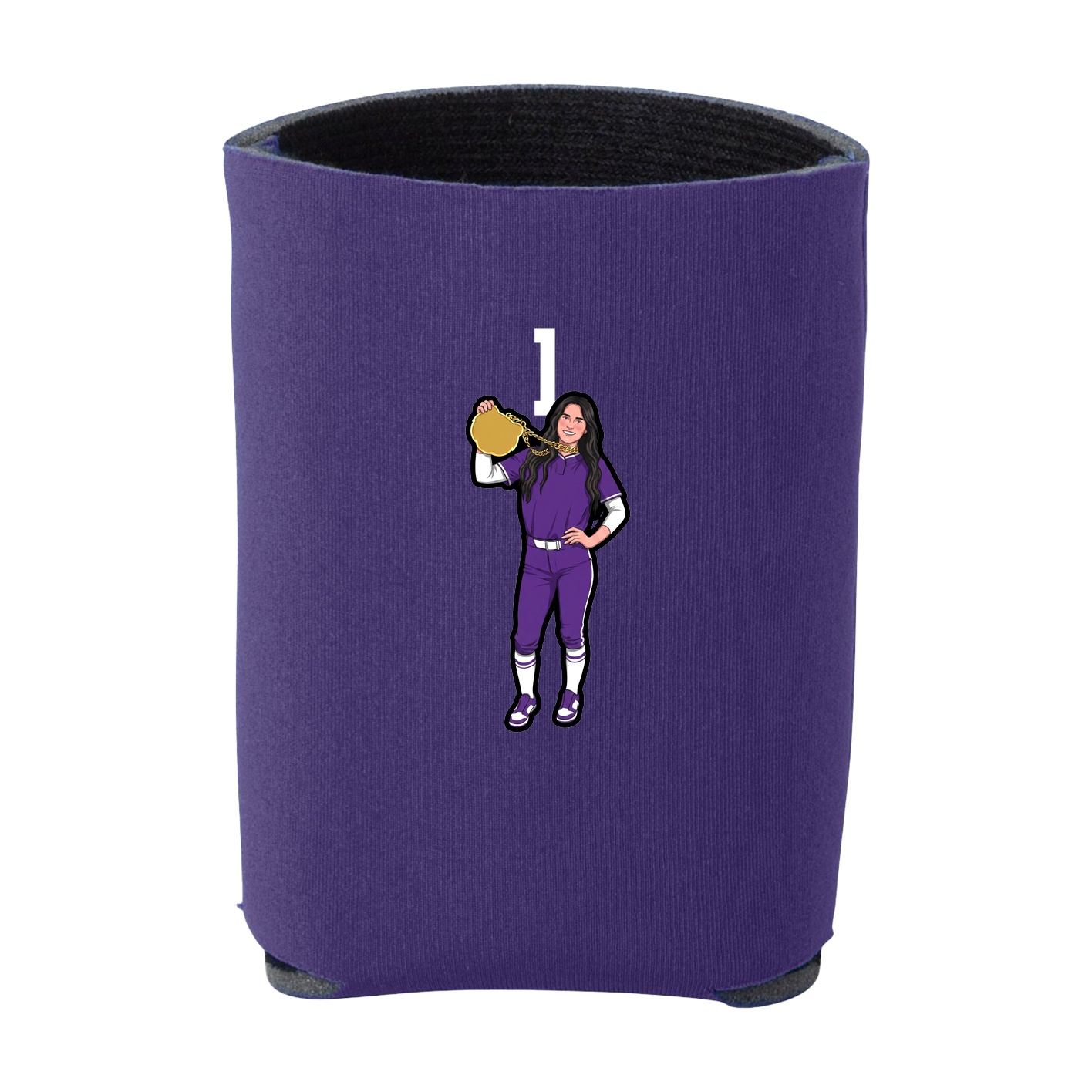 Can Holder — Number Top in Purple