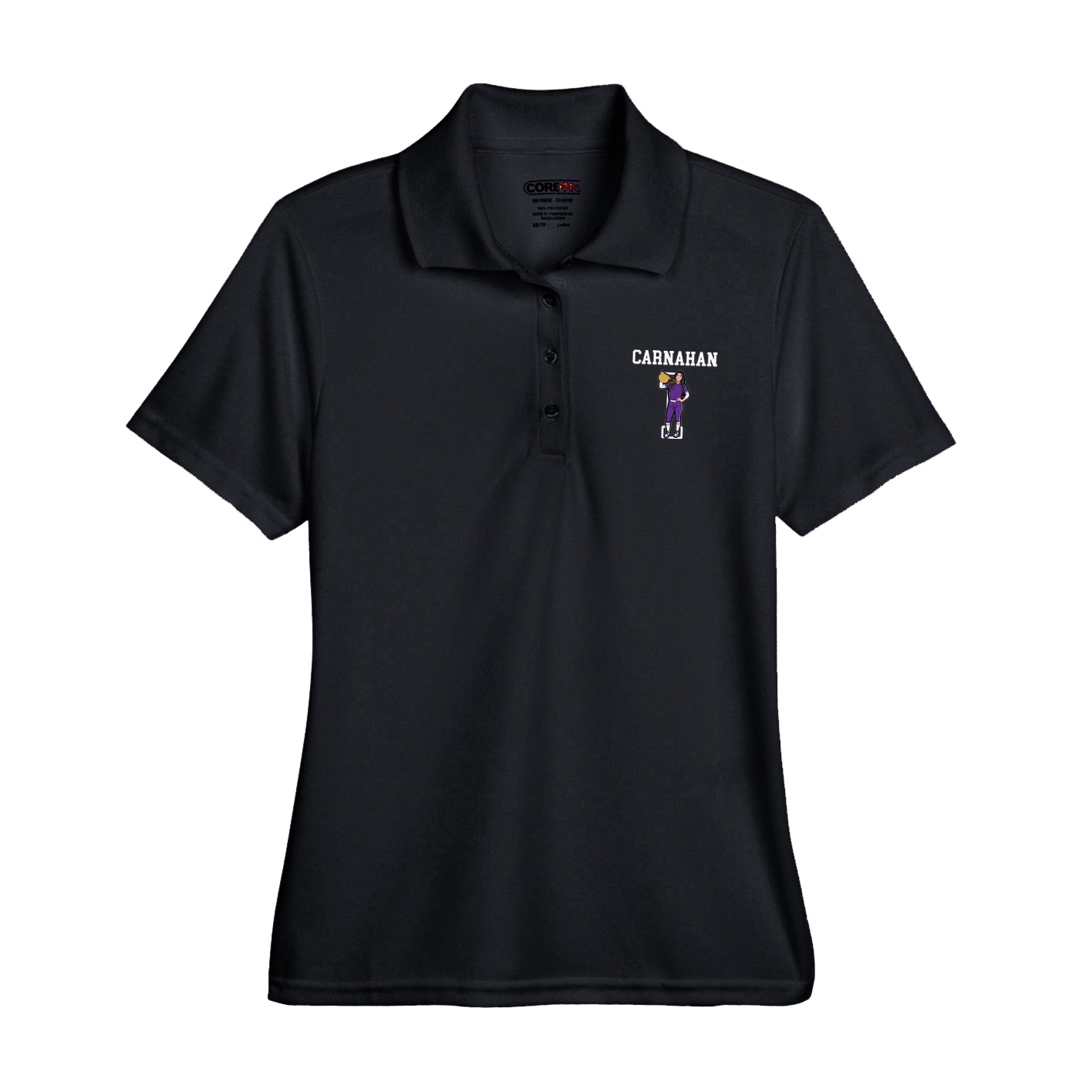 Womens Performance Polo — Shirsey in Black