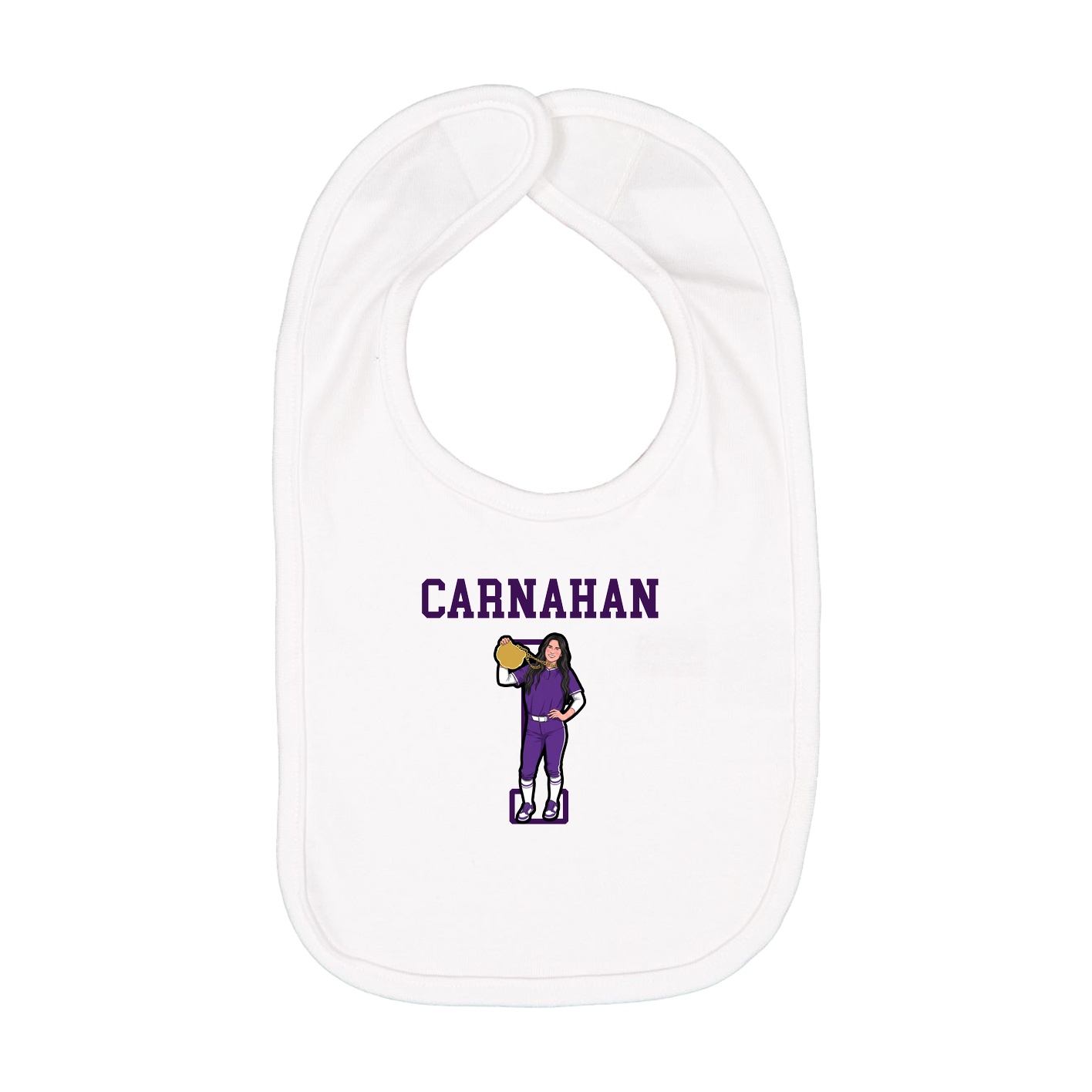 Infant Bib — Shirsey in White